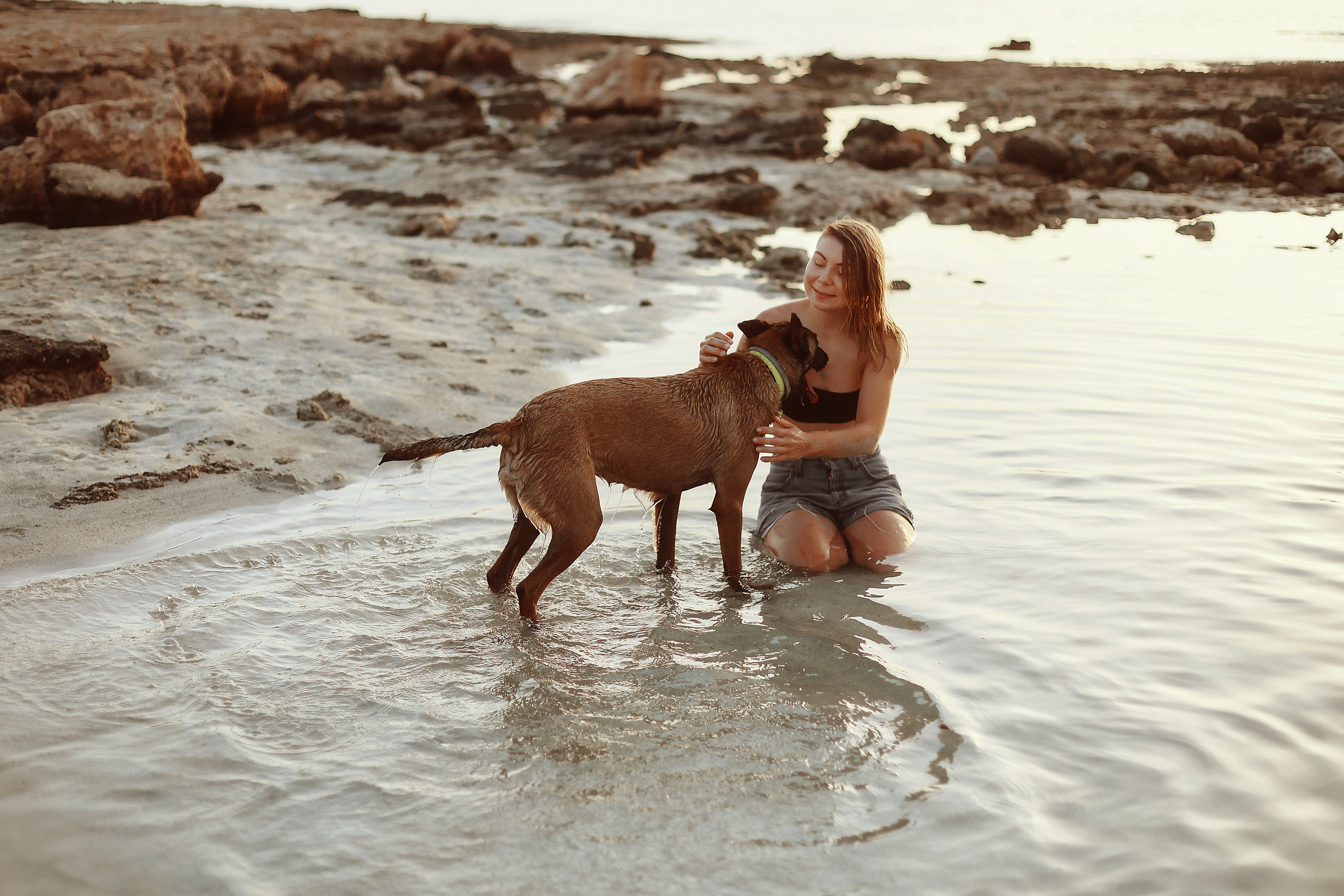 Photoshoot with a pet, Ayia Napa. May, 2022. Home