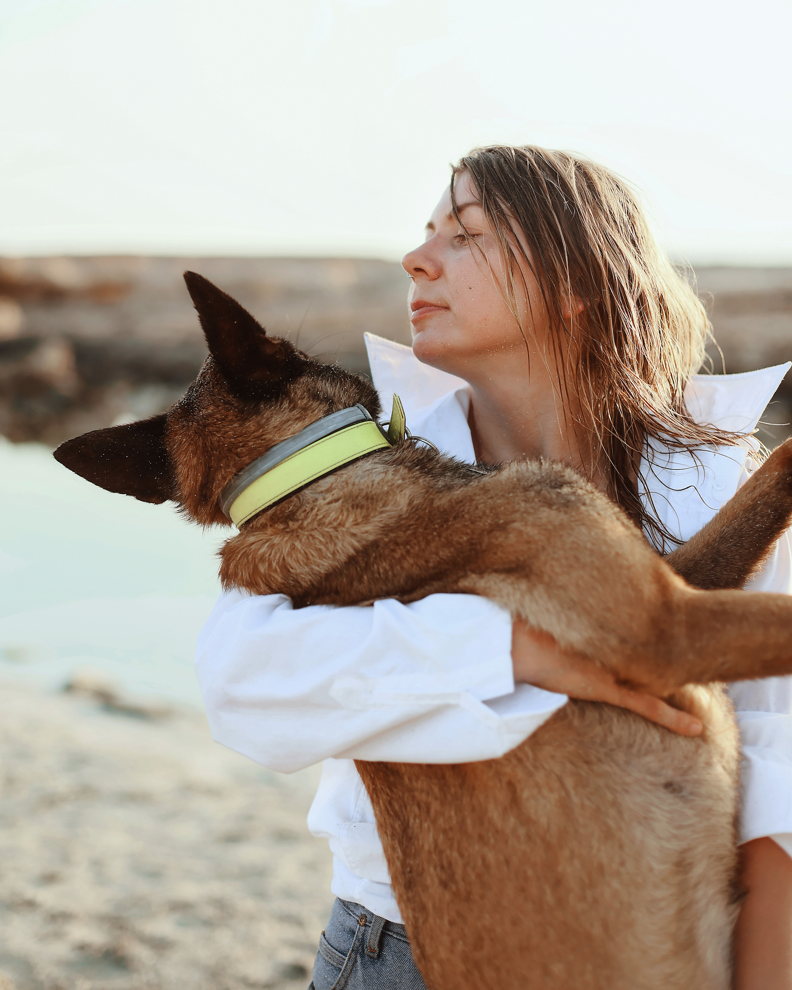 Photoshoot with a pet, Ayia Napa. May, 2022. Home