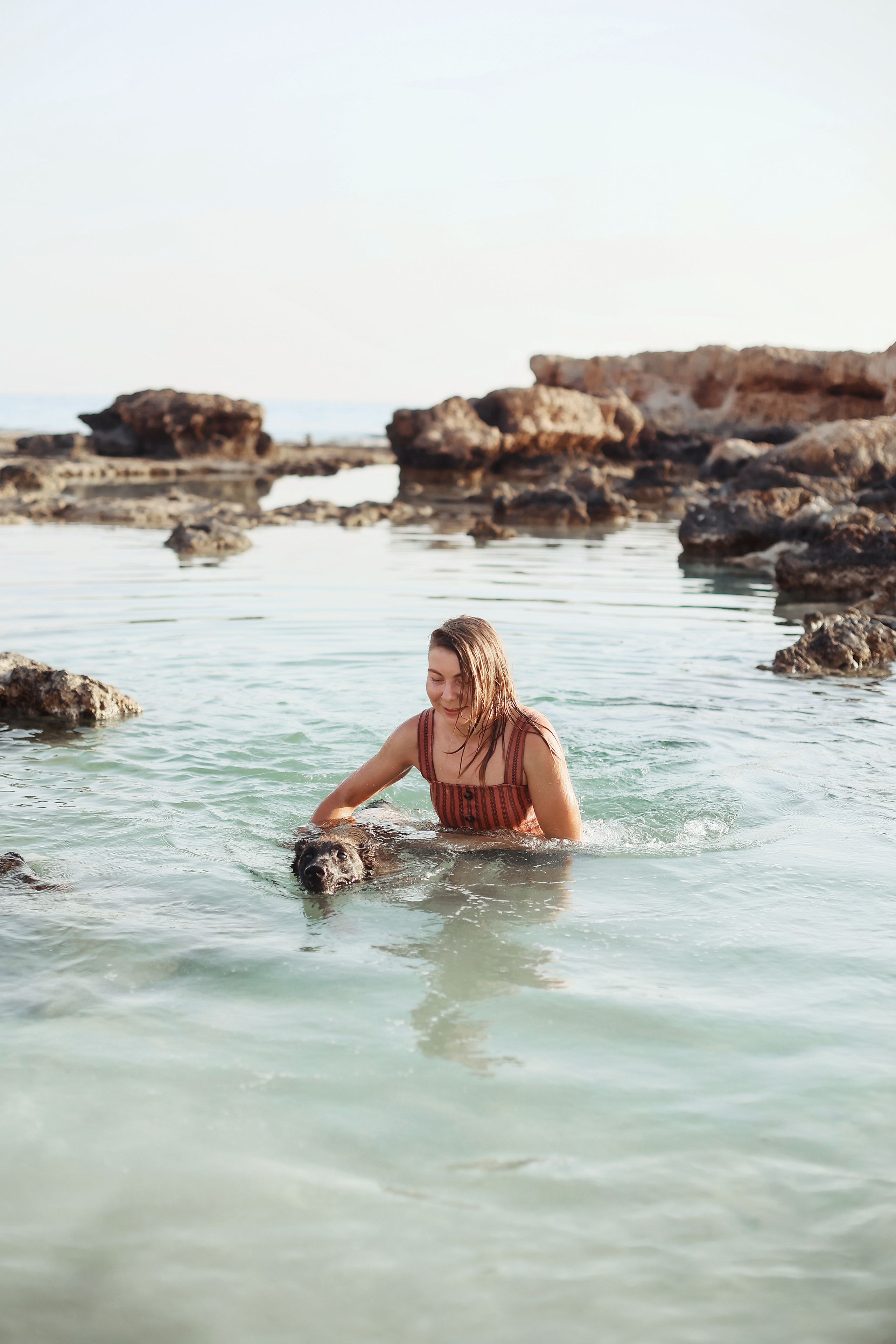 Photoshoot with a pet, Ayia Napa. May, 2022. Home