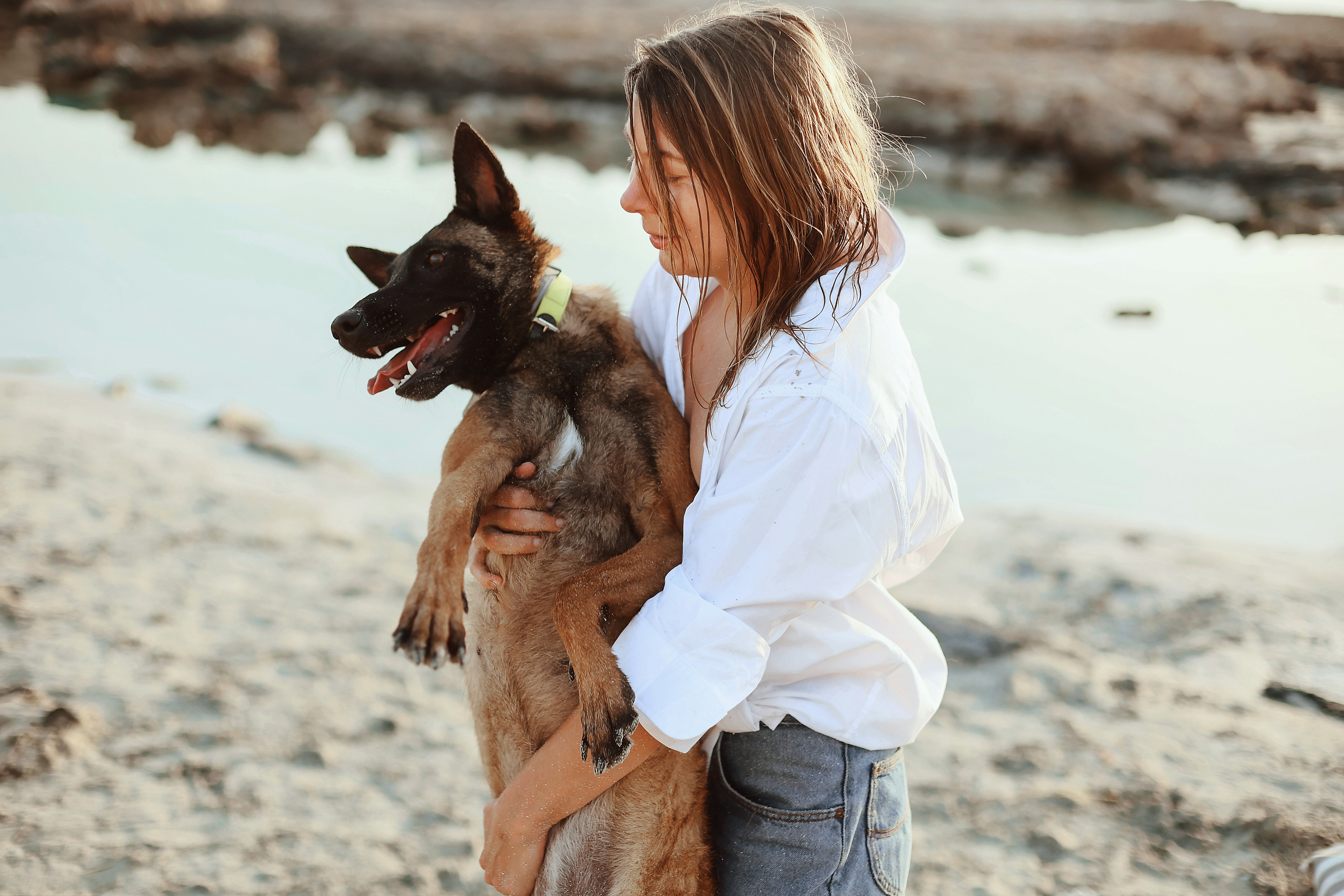 Photoshoot with a pet, Ayia Napa. May, 2022. Home