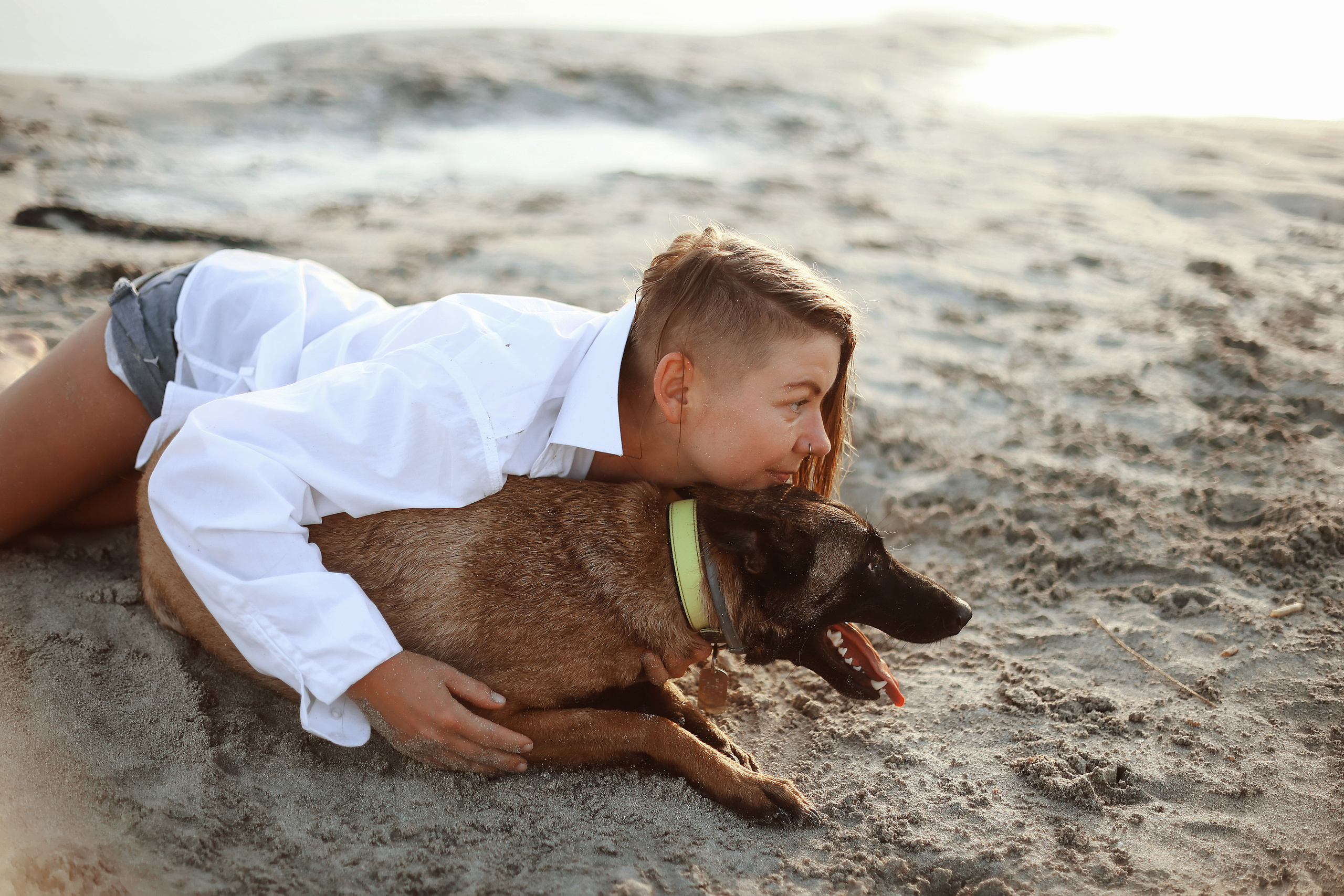 Photoshoot with a pet, Ayia Napa. May, 2022. Home