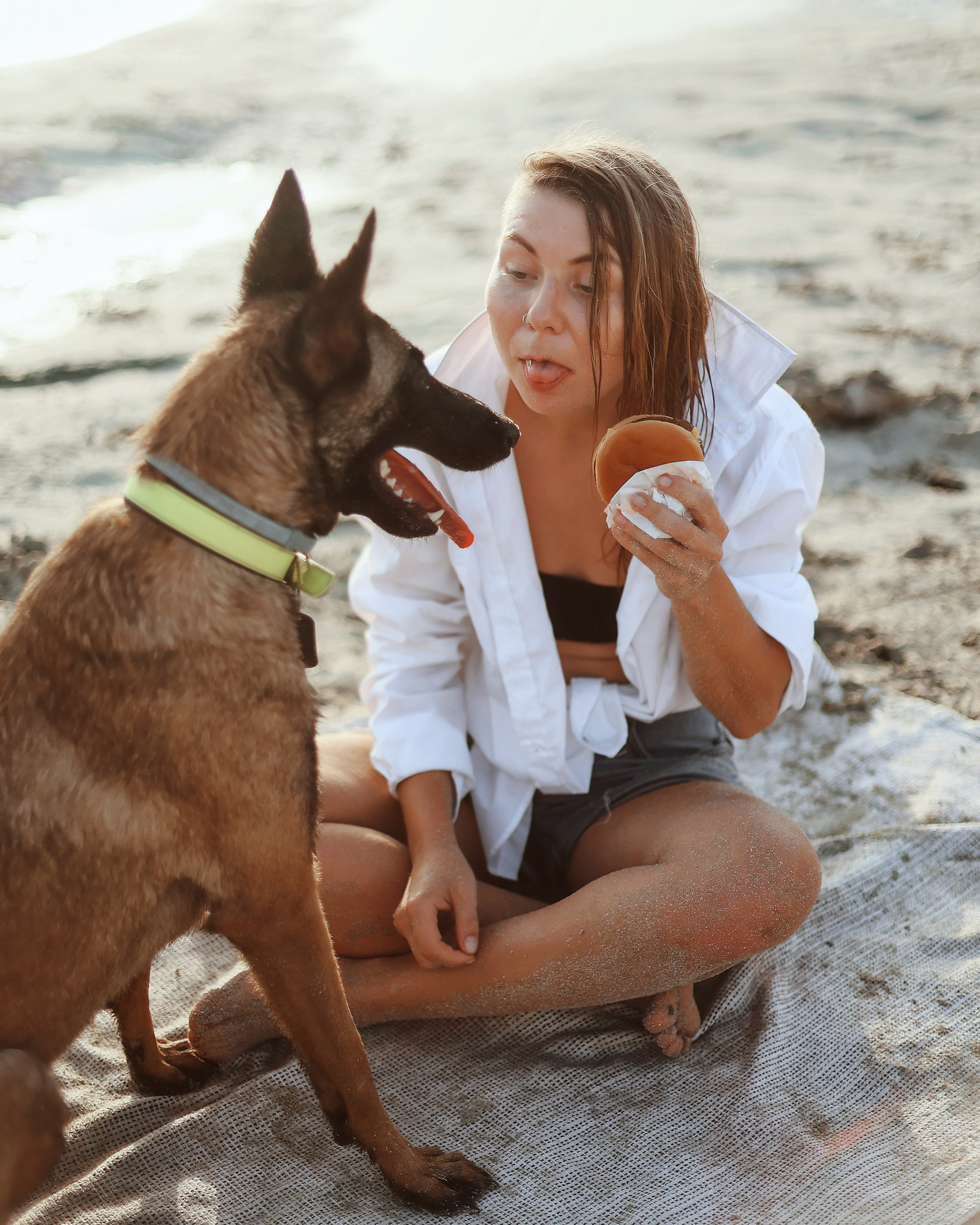 Photoshoot with a pet, Ayia Napa. May, 2022. Home