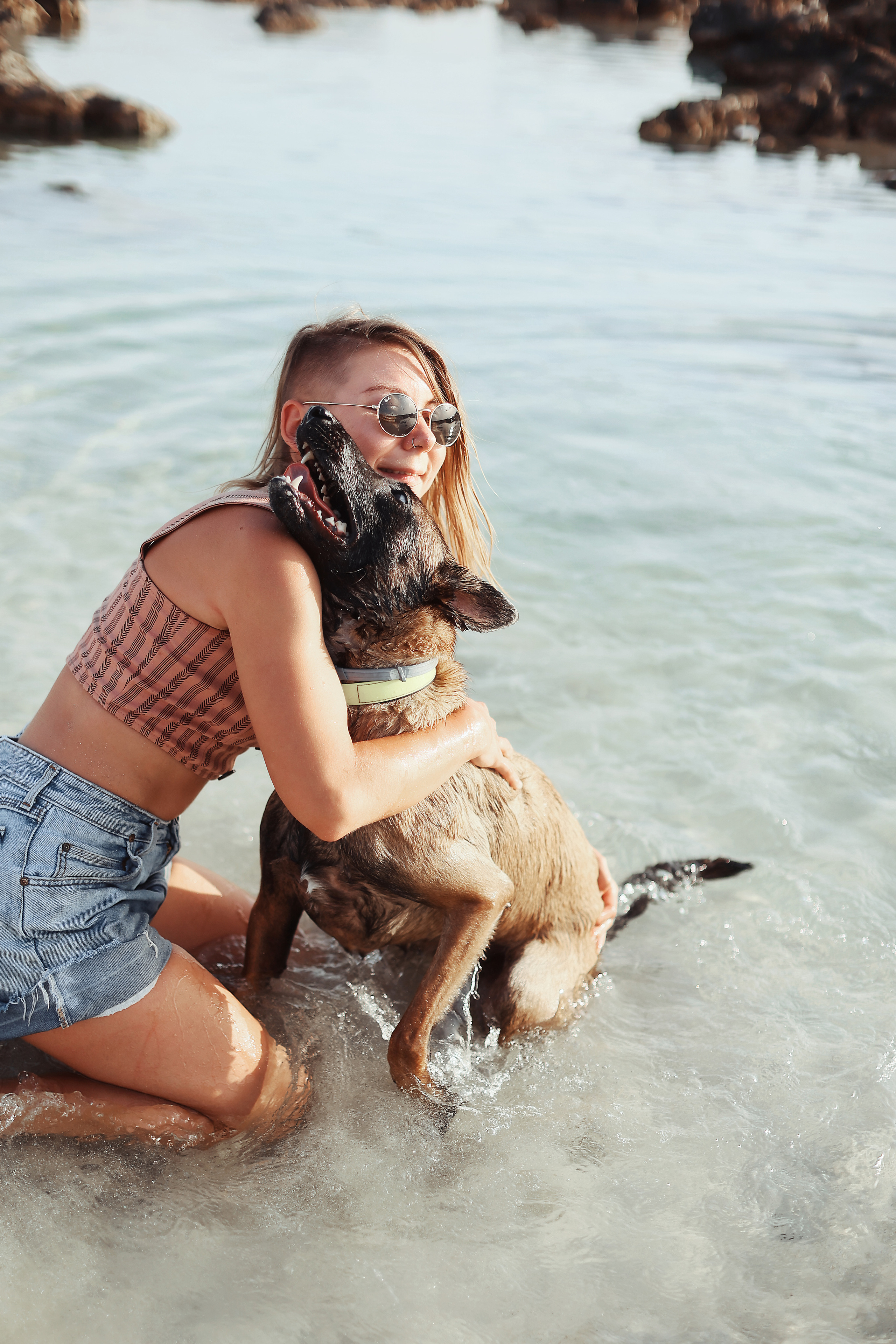 Photoshoot with a pet, Ayia Napa. May, 2022. Home