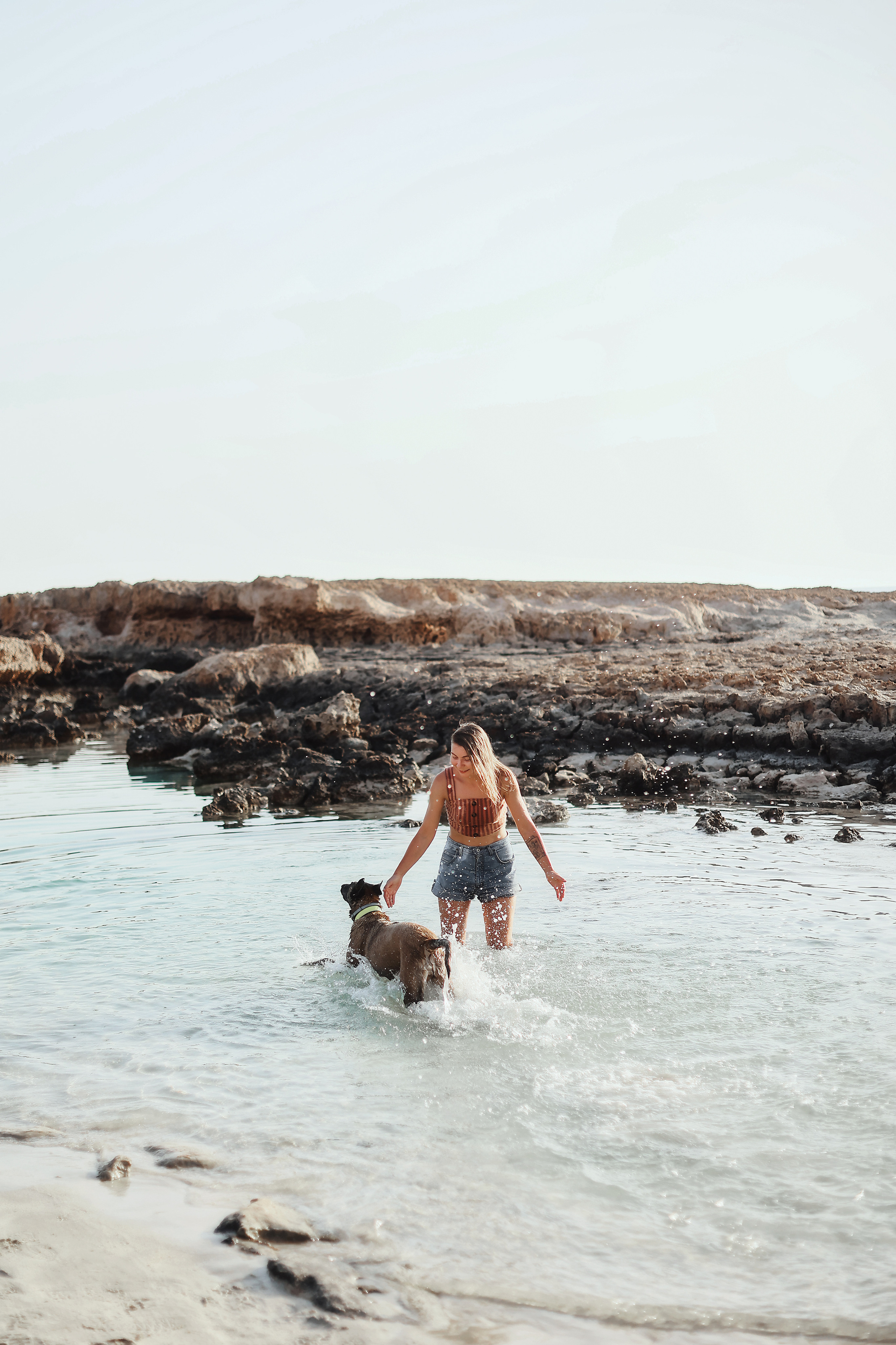 Photoshoot with a pet, Ayia Napa. May, 2022. Home