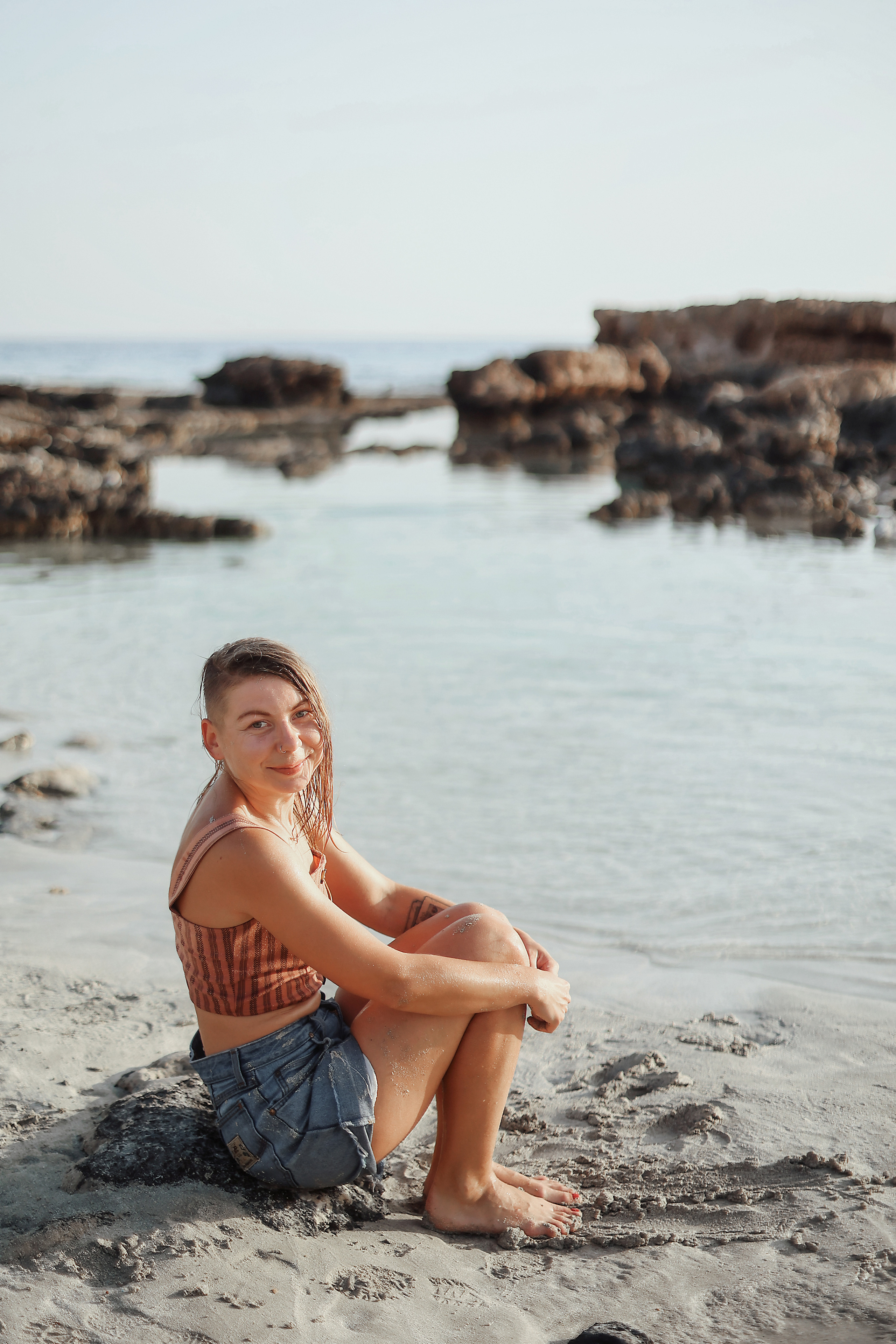 Photoshoot with a pet, Ayia Napa. May, 2022. Home