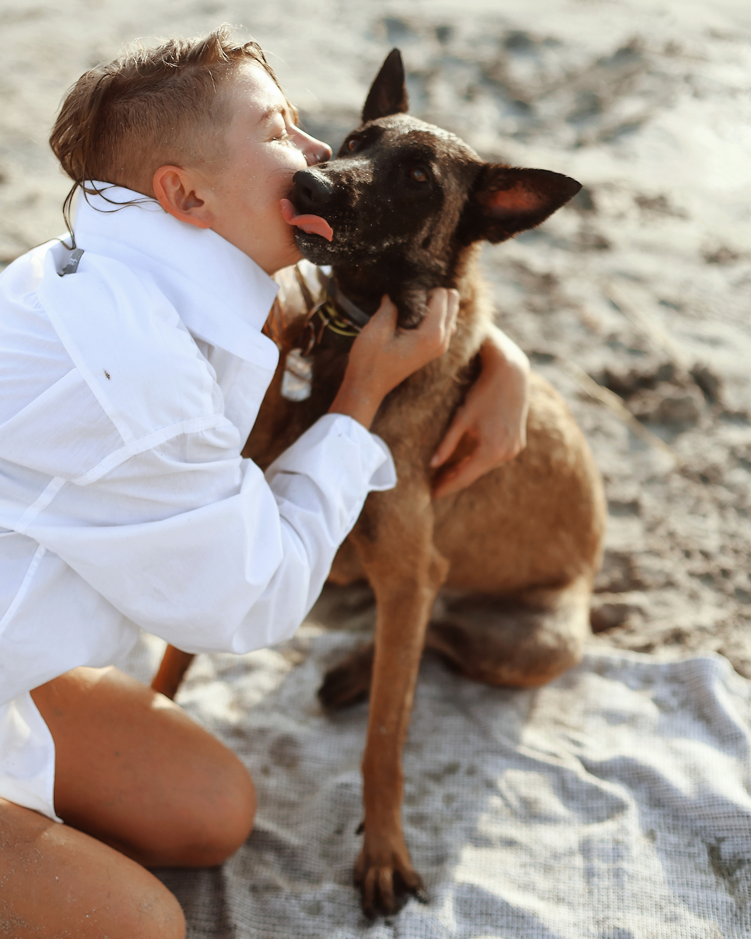 Photoshoot with a pet, Ayia Napa. May, 2022. Home