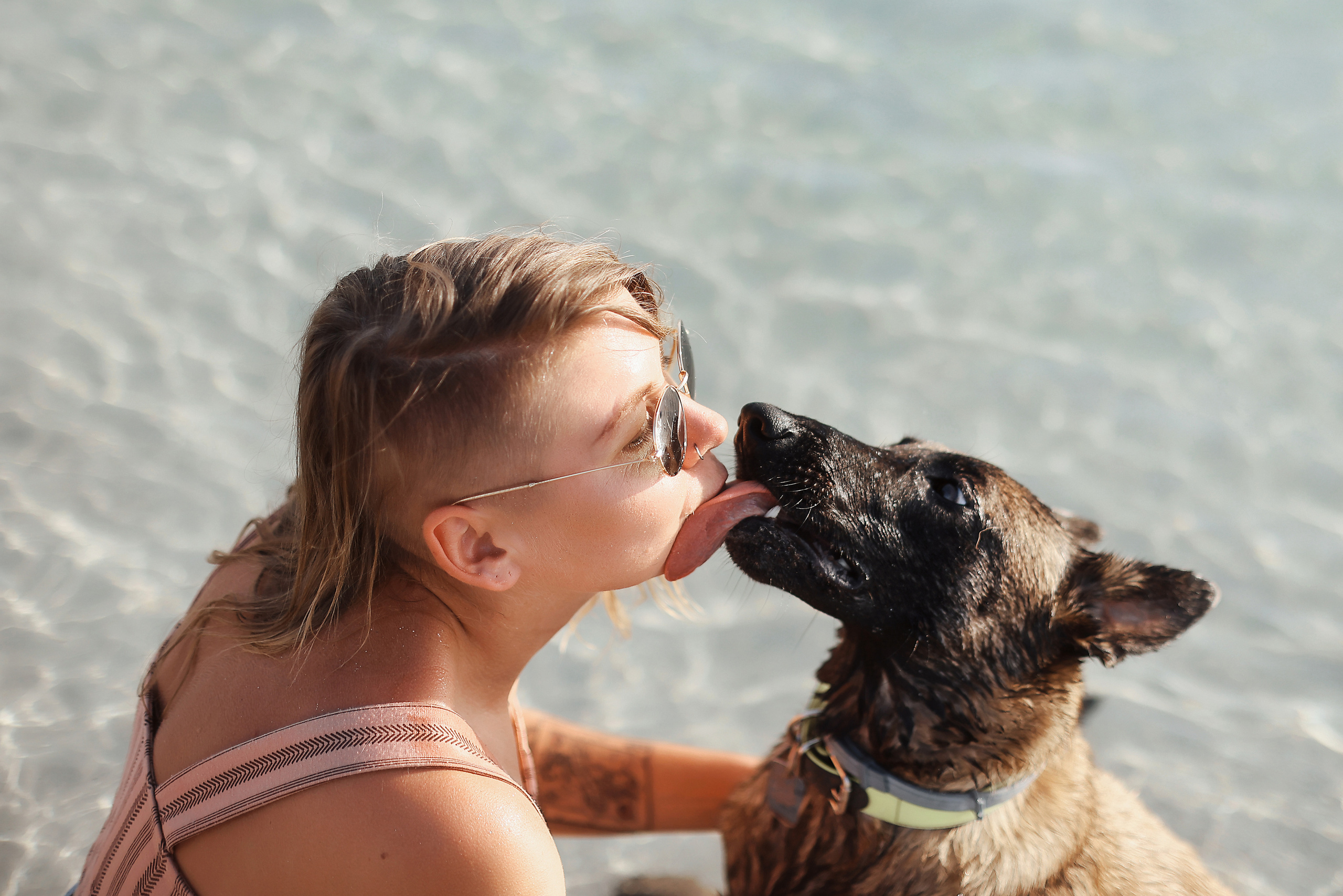 Photoshoot with a pet, Ayia Napa. May, 2022. Home