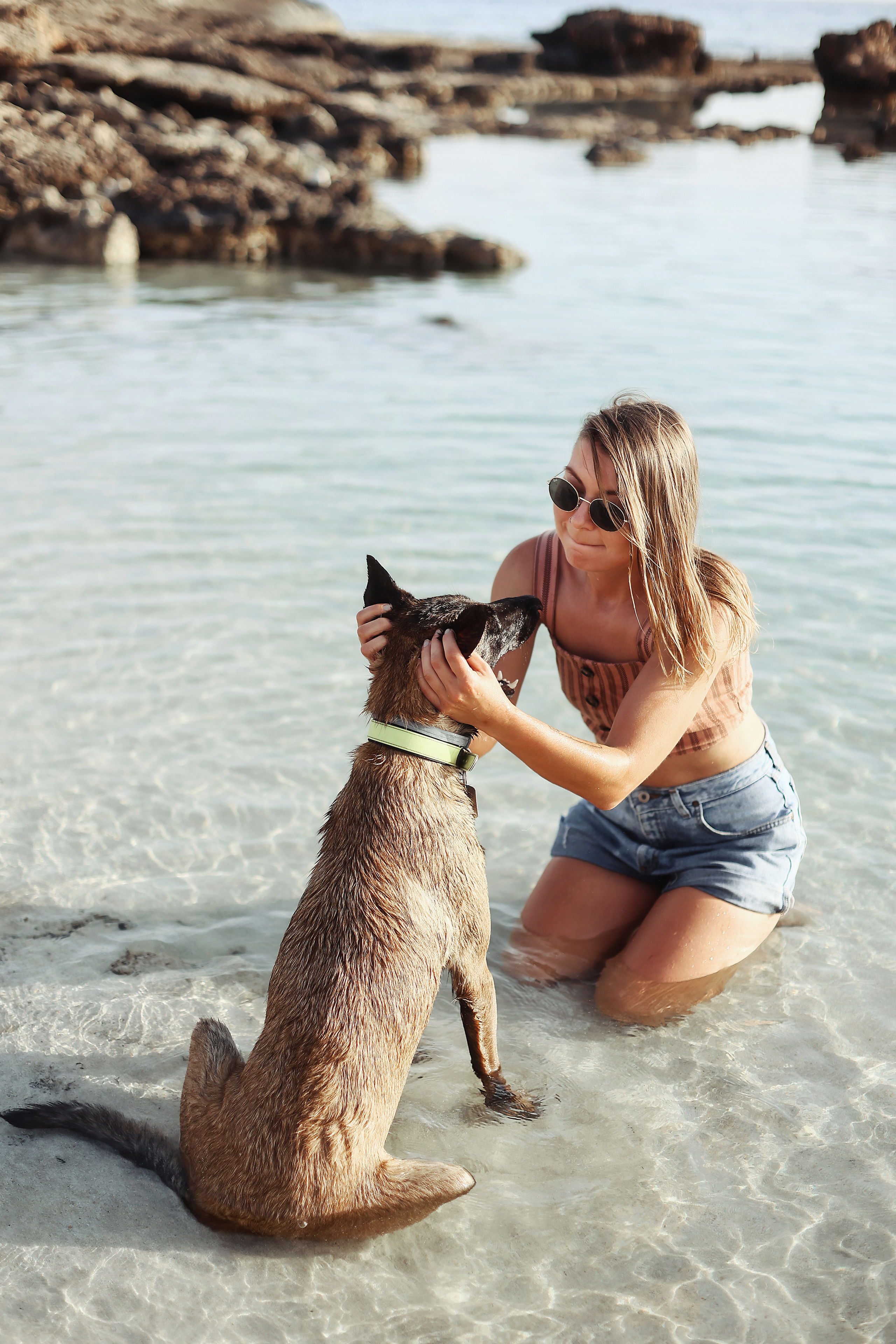 Photoshoot with a pet, Ayia Napa. May, 2022. Home