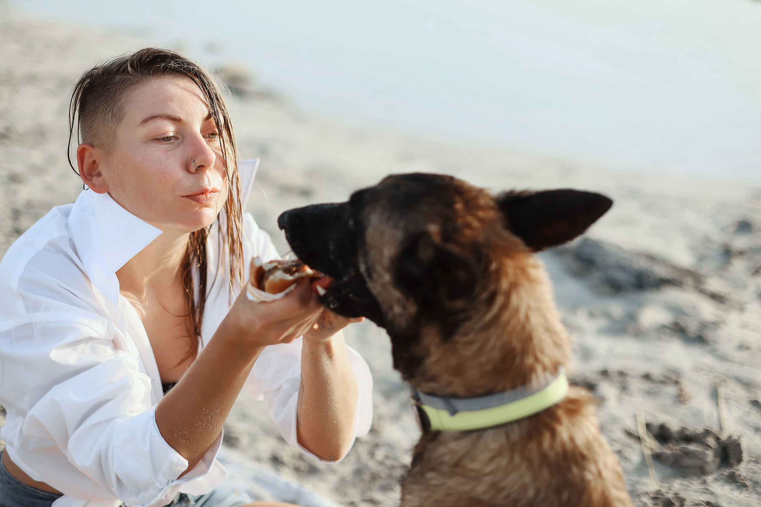 Photoshoot with a pet, Ayia Napa. May, 2022. Home
