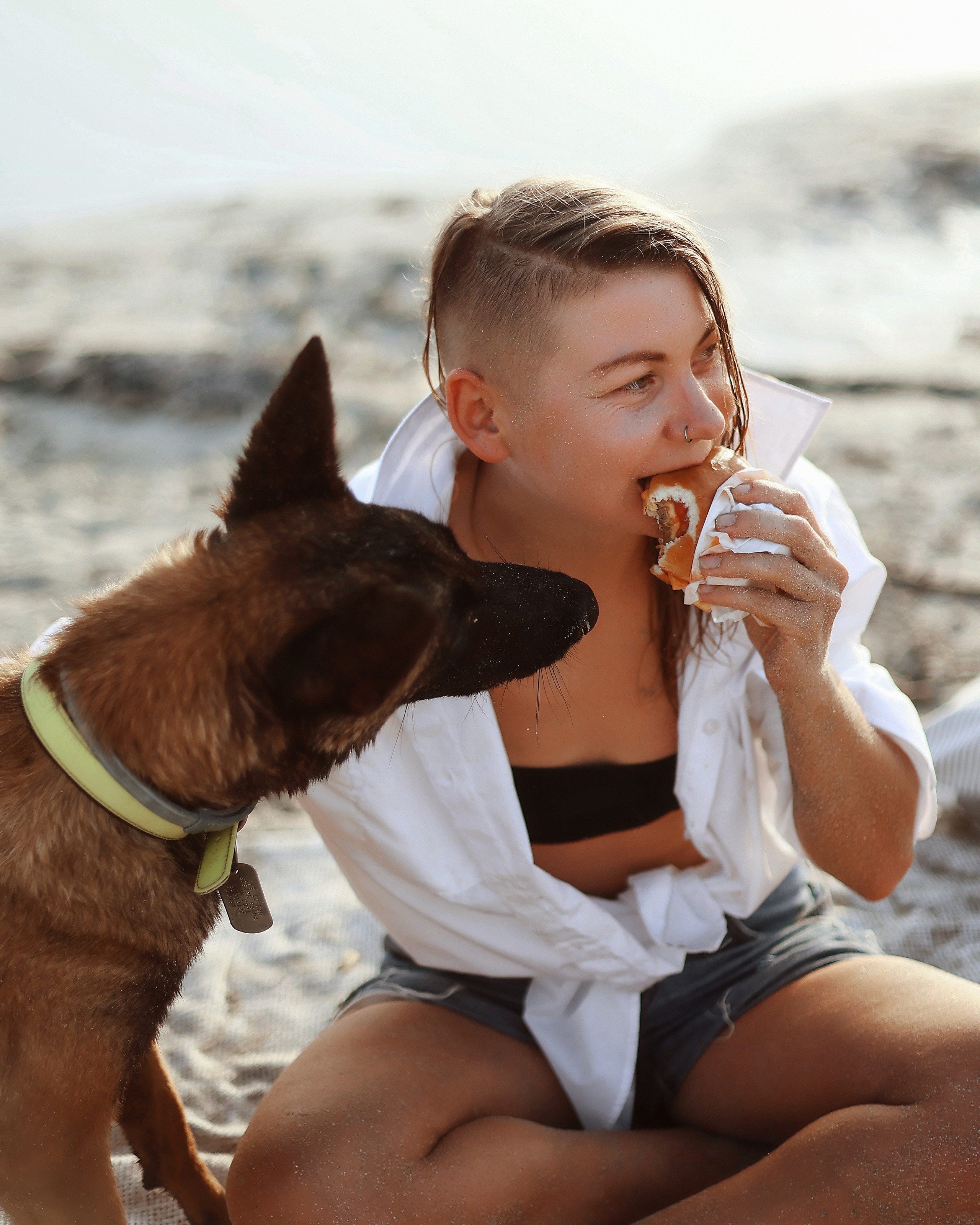 Photoshoot with a pet, Ayia Napa. May, 2022. Home
