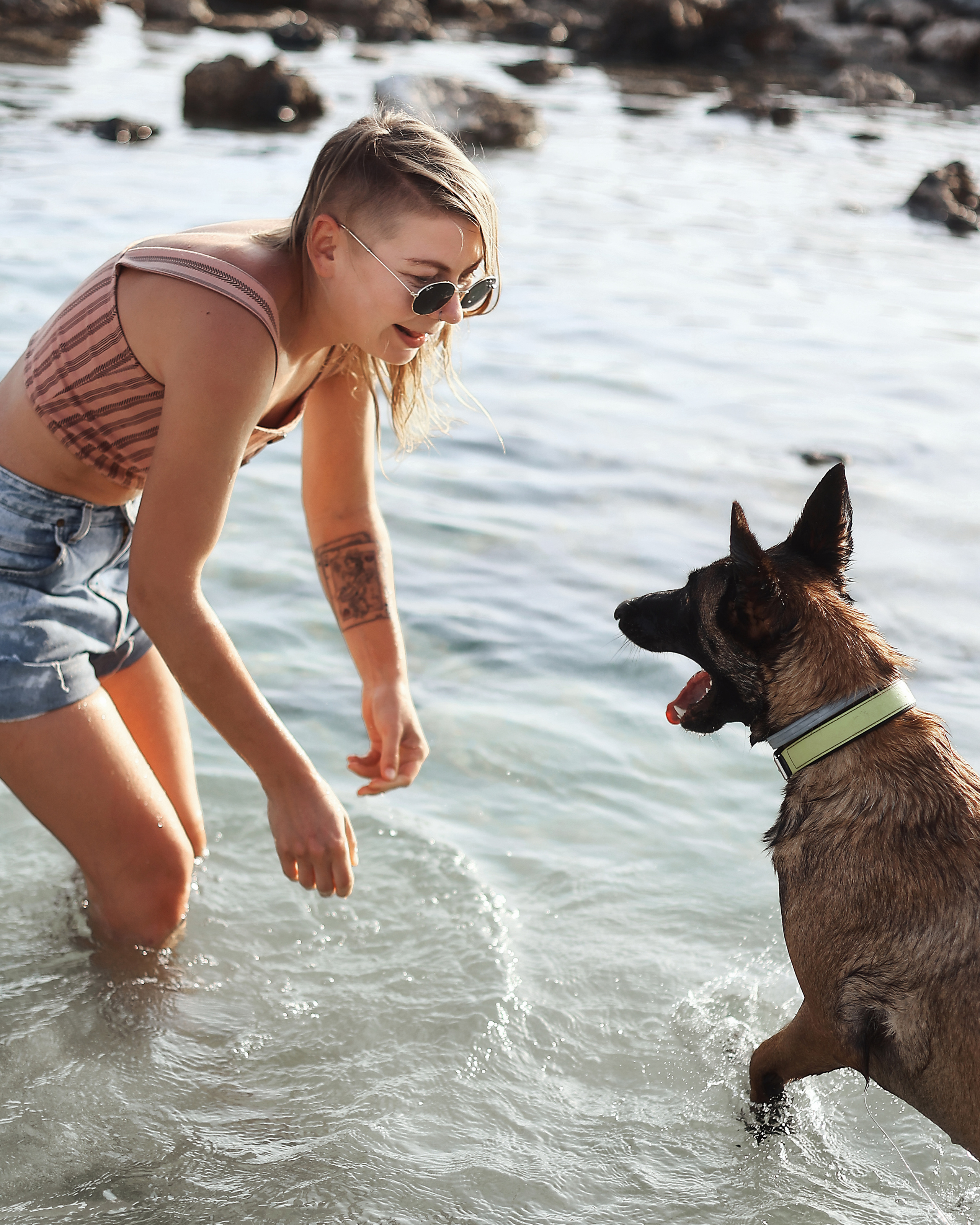 Photoshoot with a pet, Ayia Napa. May, 2022. Home