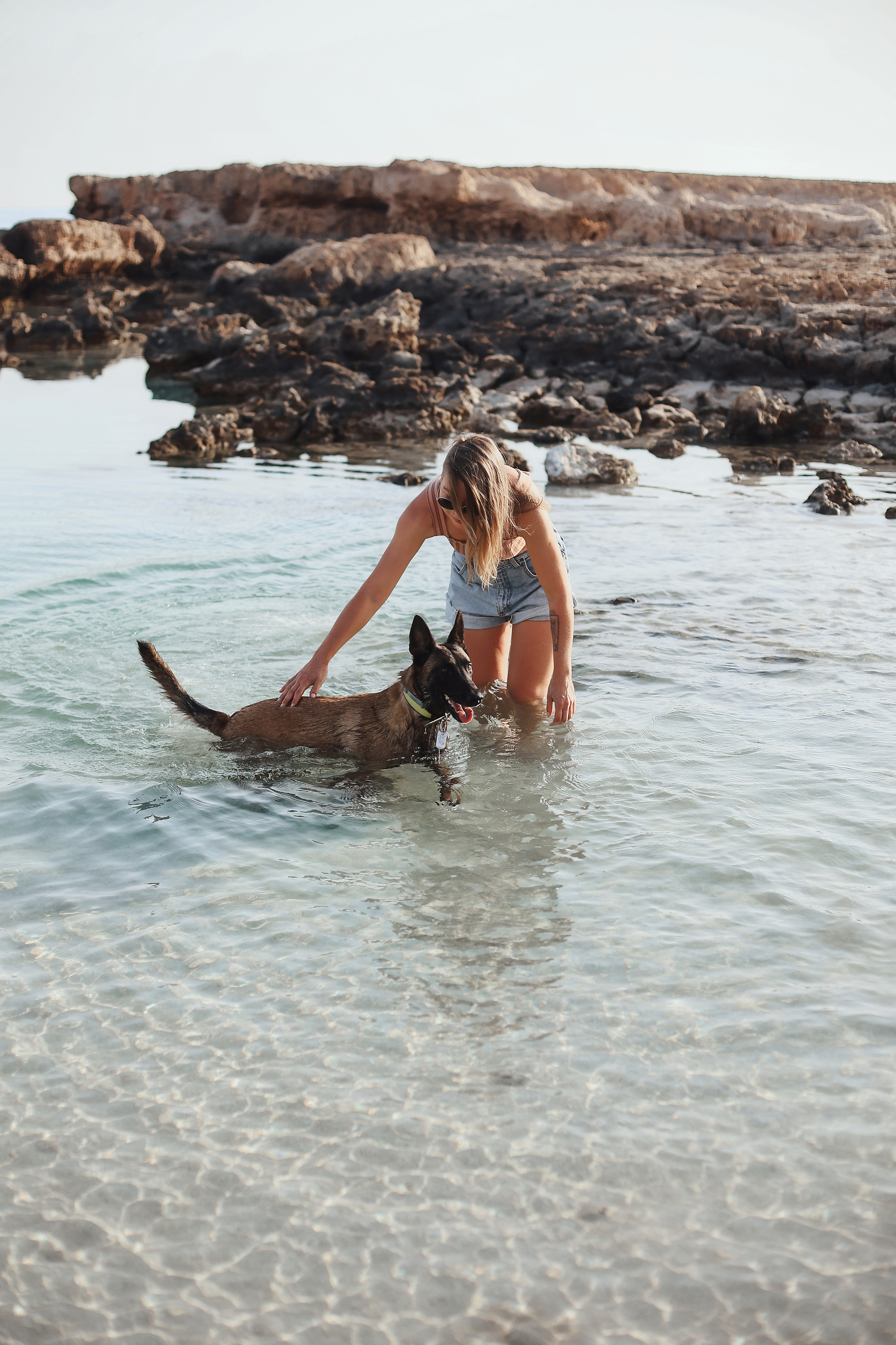 Photoshoot with a pet, Ayia Napa. May, 2022. Home