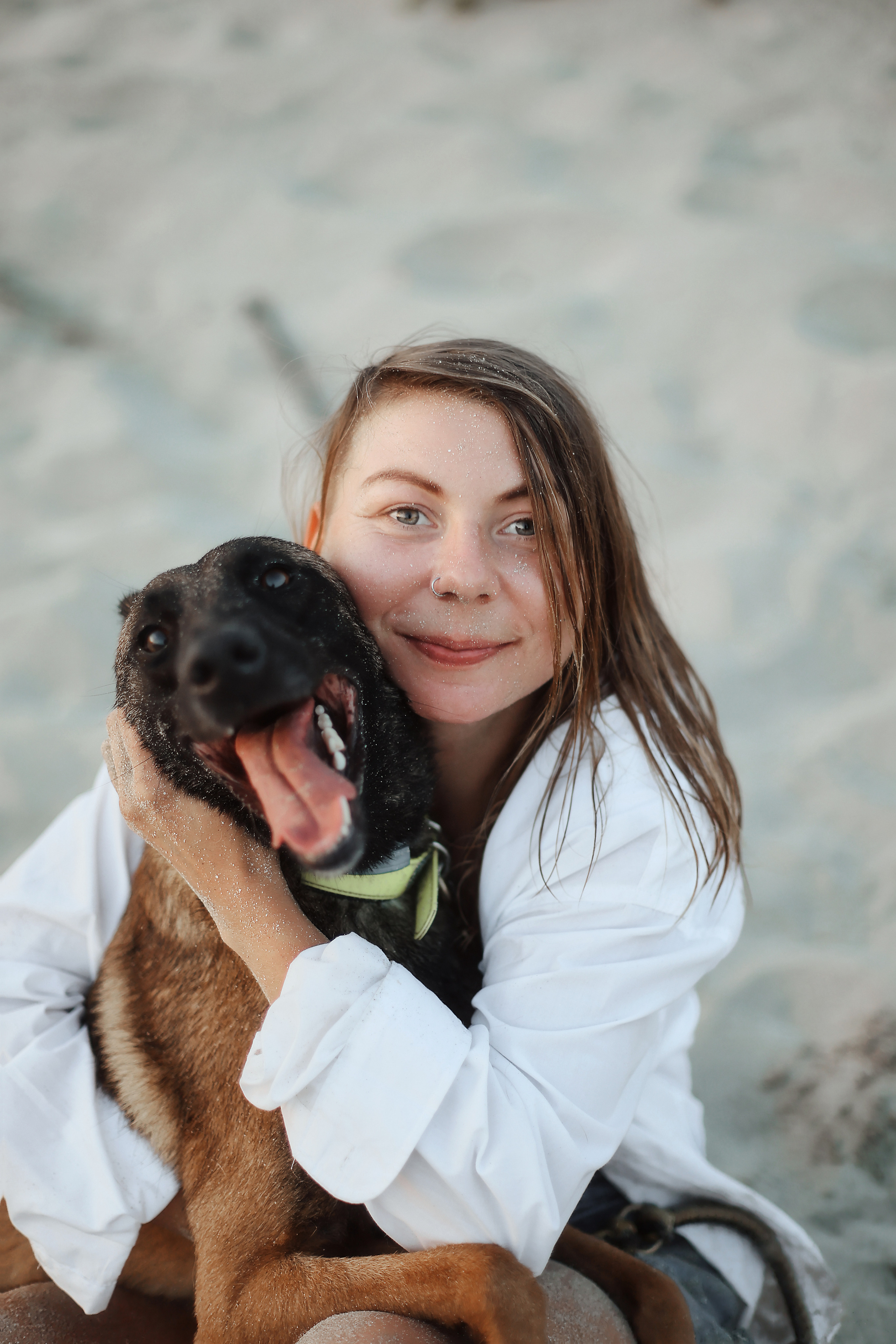 Photoshoot with a pet, Ayia Napa. May, 2022. Home