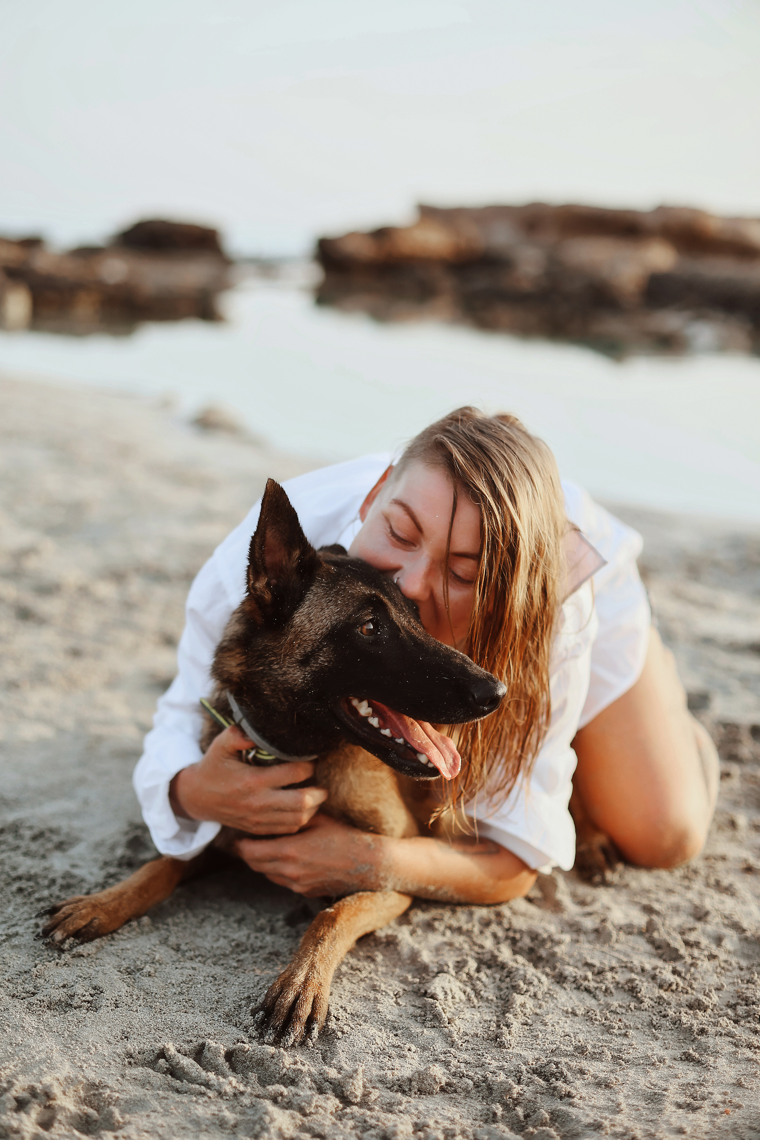 Photoshoot with a pet, Ayia Napa. May, 2022. Home