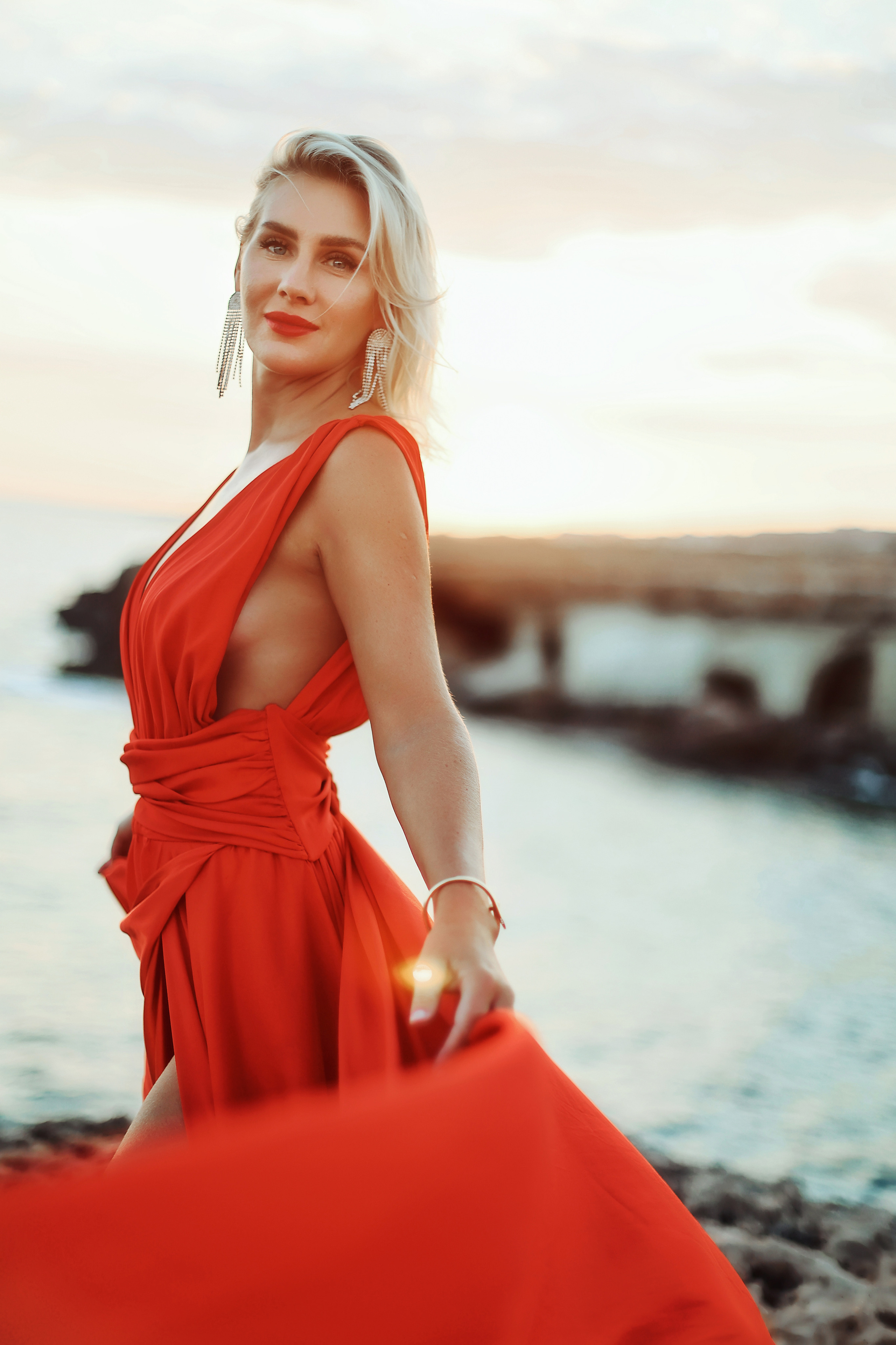 Индивидуальная фотосессия в летящем платье, Айя-Напа. Июнь, 2022. Kipriotka. Ваш фотограф на Кипре (Айя-Напа, Протарас)