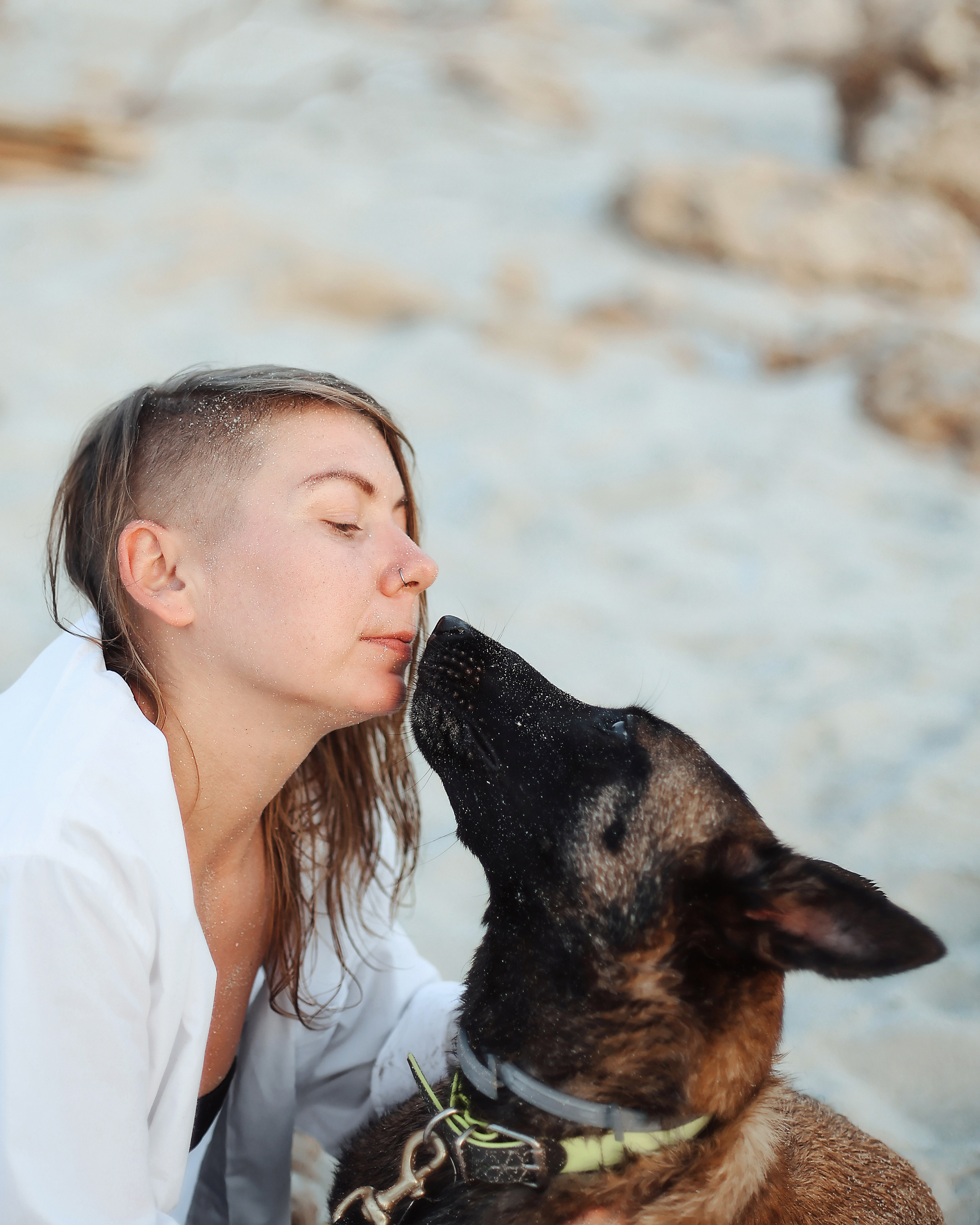 Photoshoot with a pet, Ayia Napa. May, 2022. Home