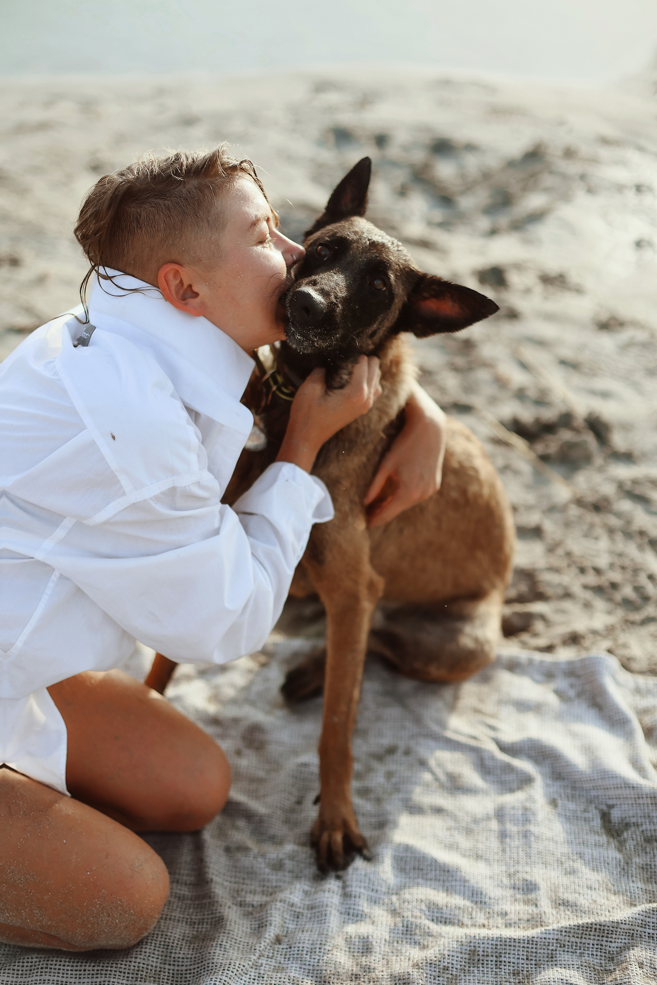 Photoshoot with a pet, Ayia Napa. May, 2022. Home