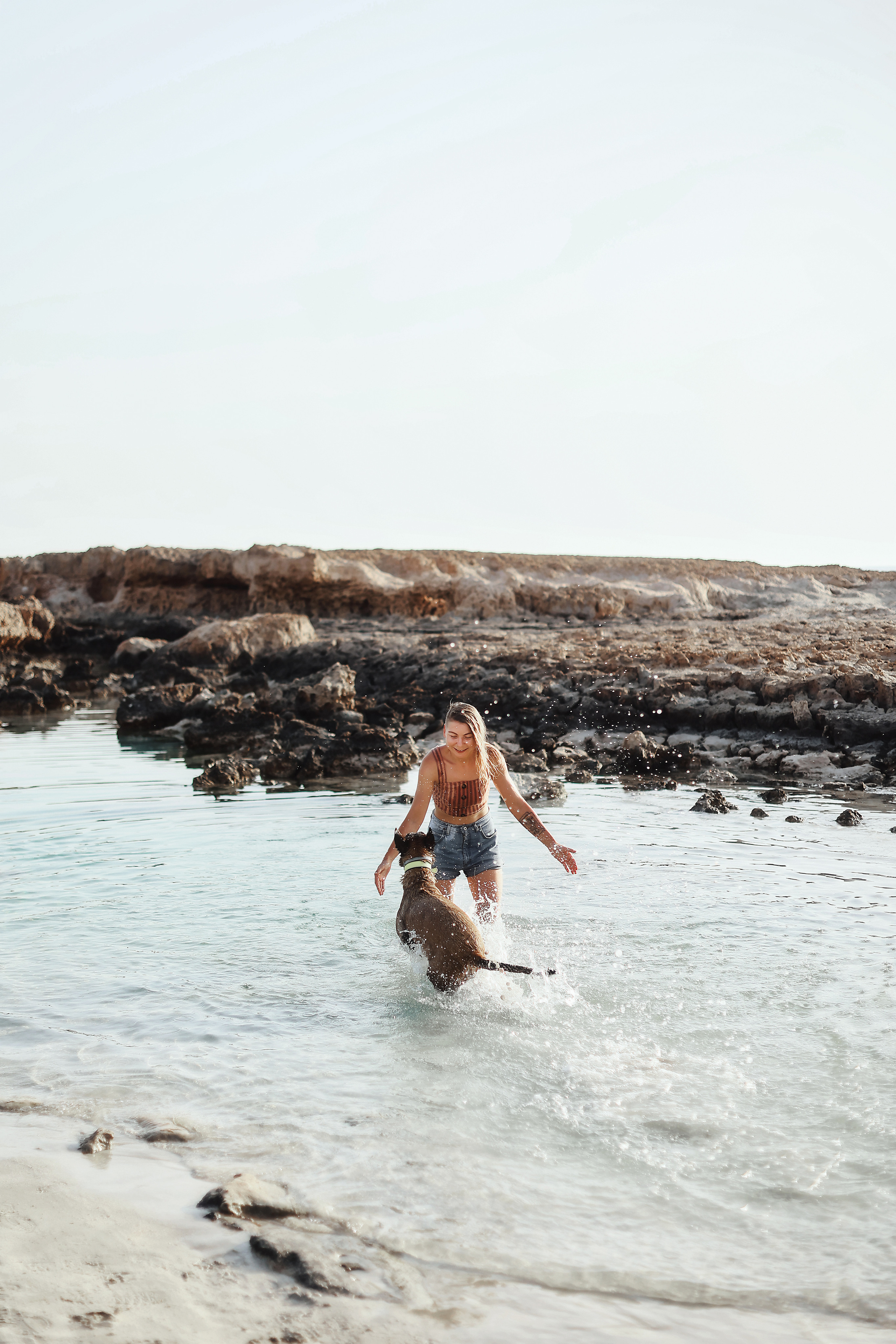 Photoshoot with a pet, Ayia Napa. May, 2022. Home