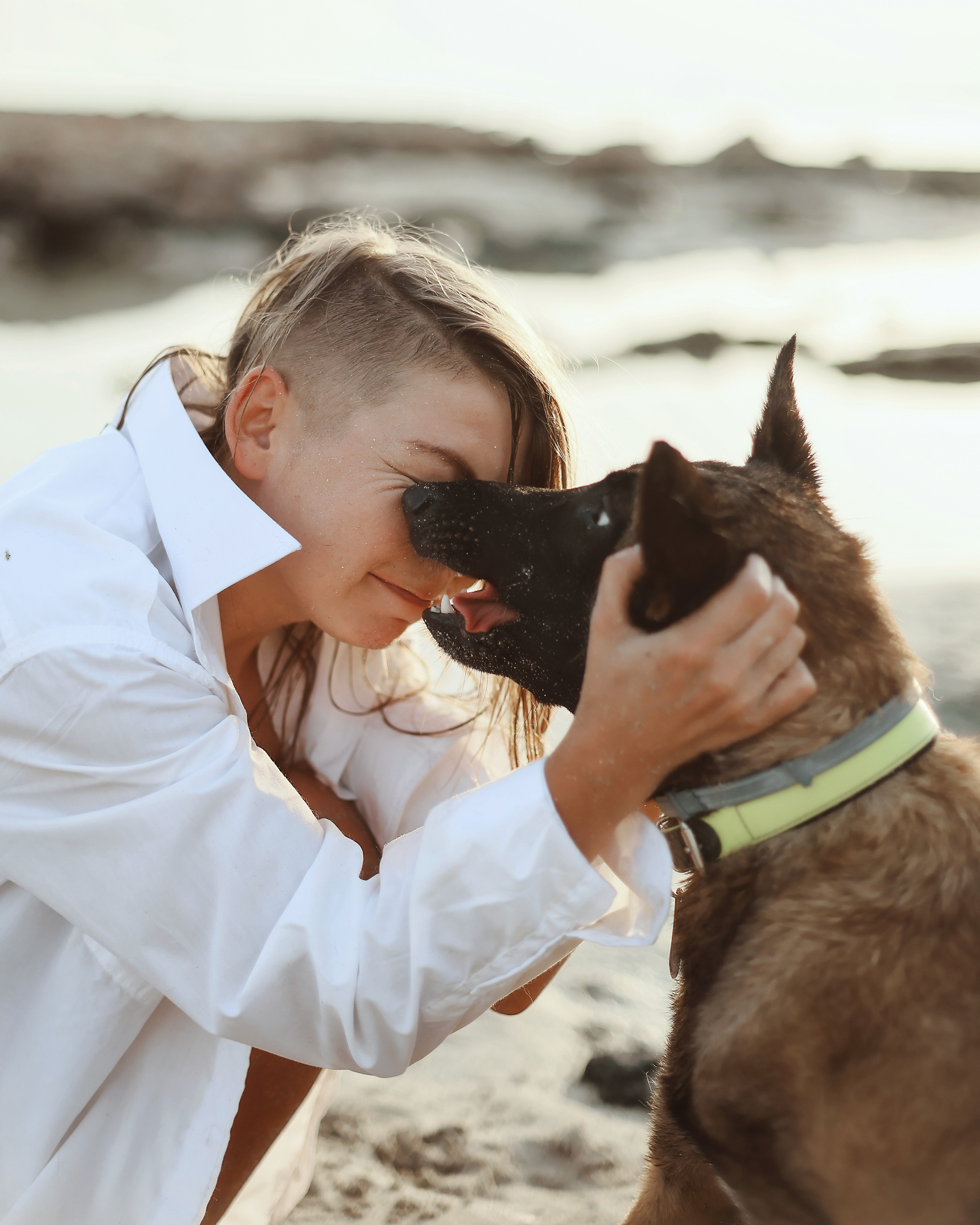 Photoshoot with a pet, Ayia Napa. May, 2022. Home