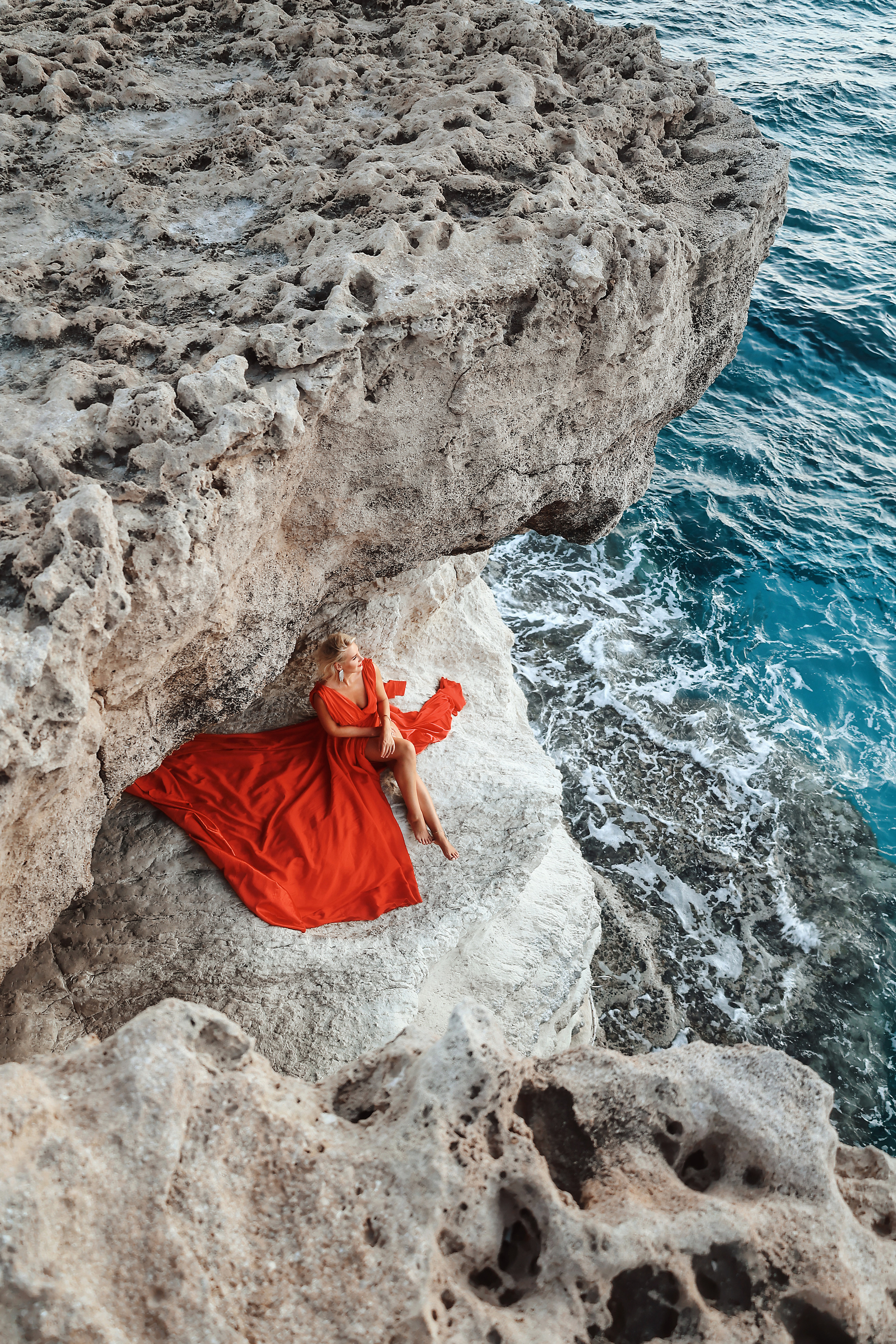 Индивидуальная фотосессия в летящем платье, Айя-Напа. Июнь, 2022. Kipriotka. Ваш фотограф на Кипре (Айя-Напа, Протарас)