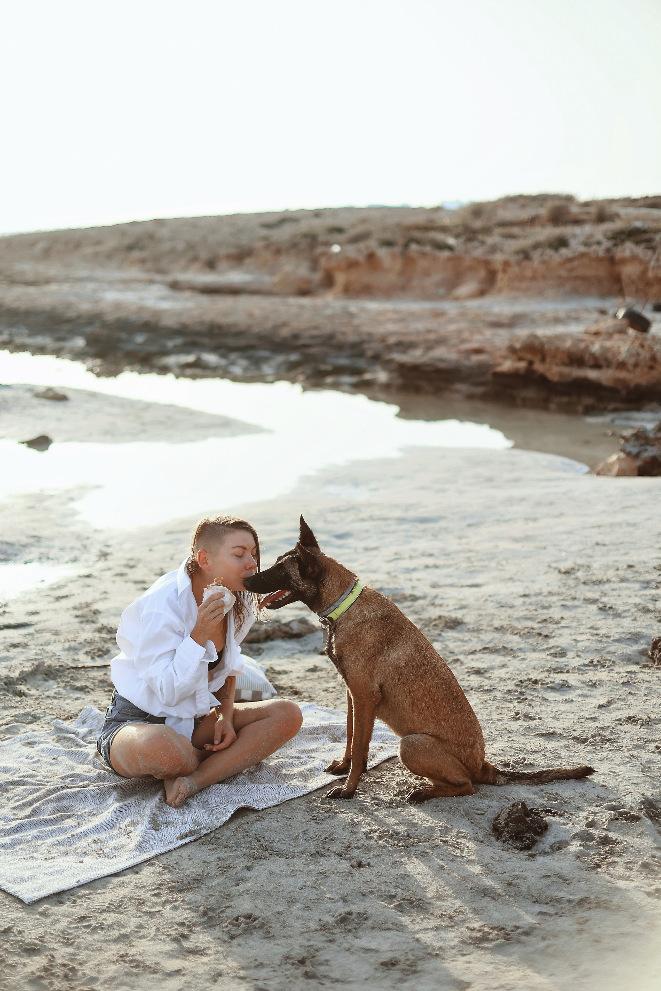 Photoshoot with a pet, Ayia Napa. May, 2022. Home