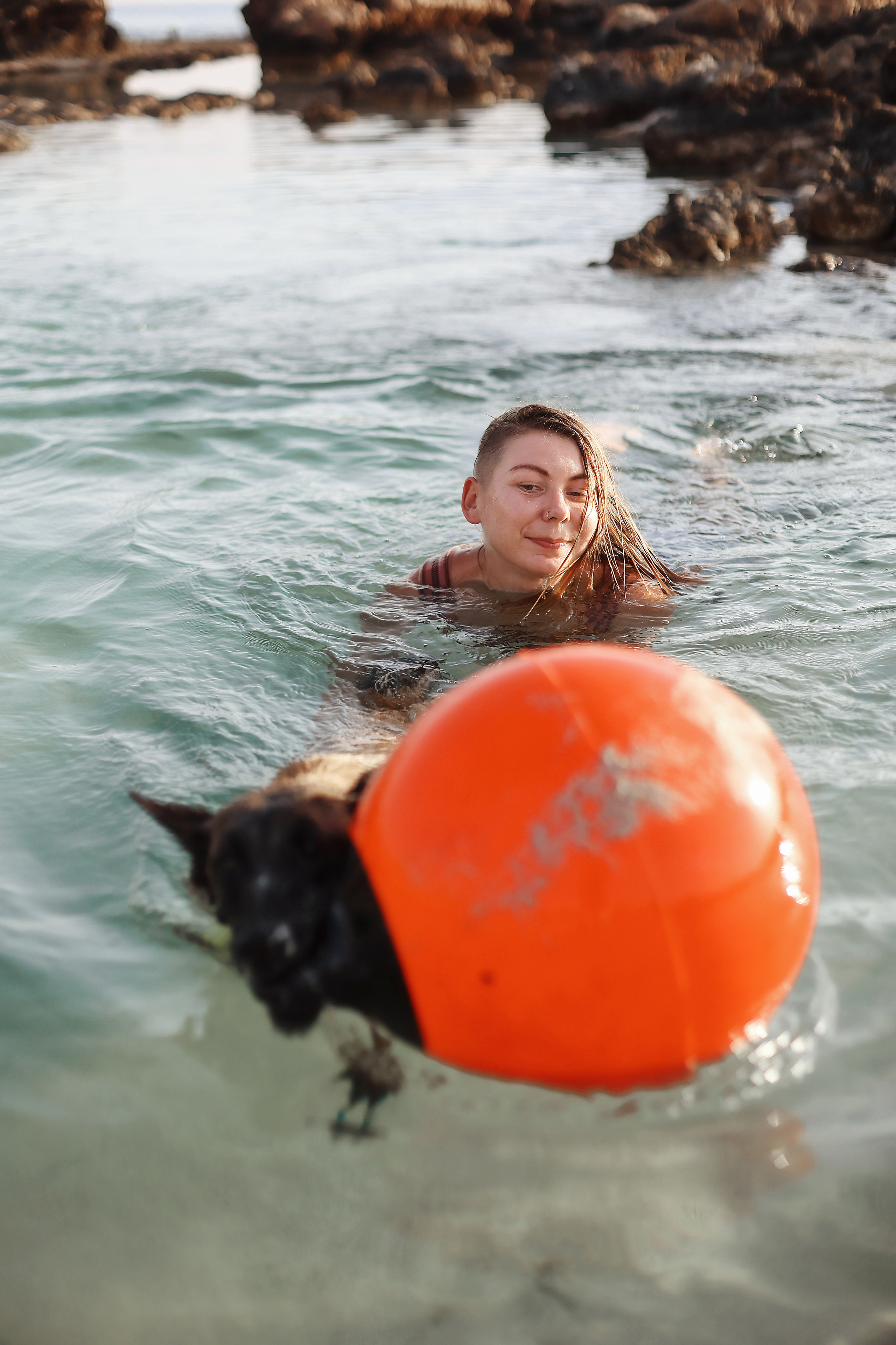 Photoshoot with a pet, Ayia Napa. May, 2022. Home