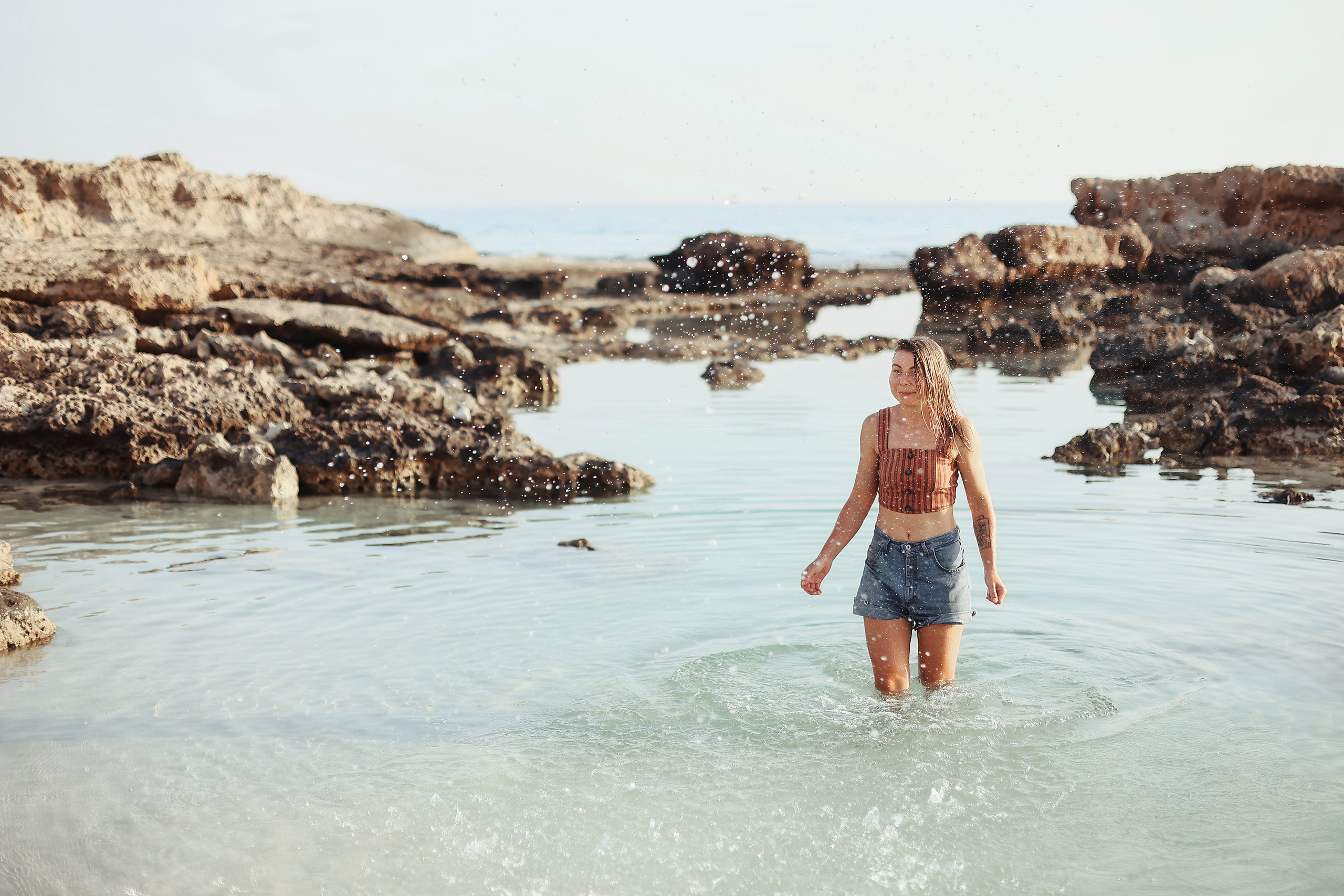 Photoshoot with a pet, Ayia Napa. May, 2022. Home