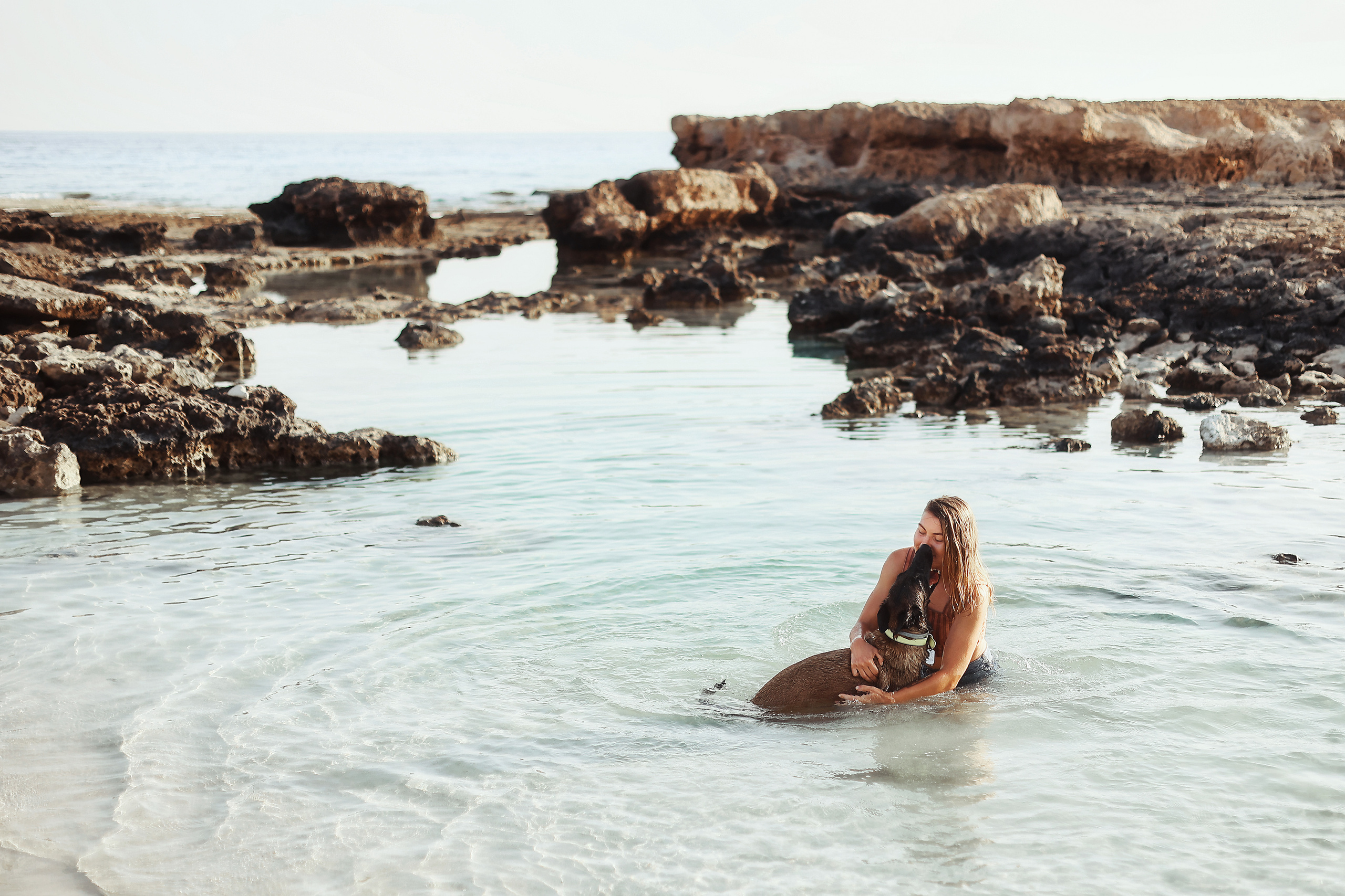 Photoshoot with a pet, Ayia Napa. May, 2022. Home