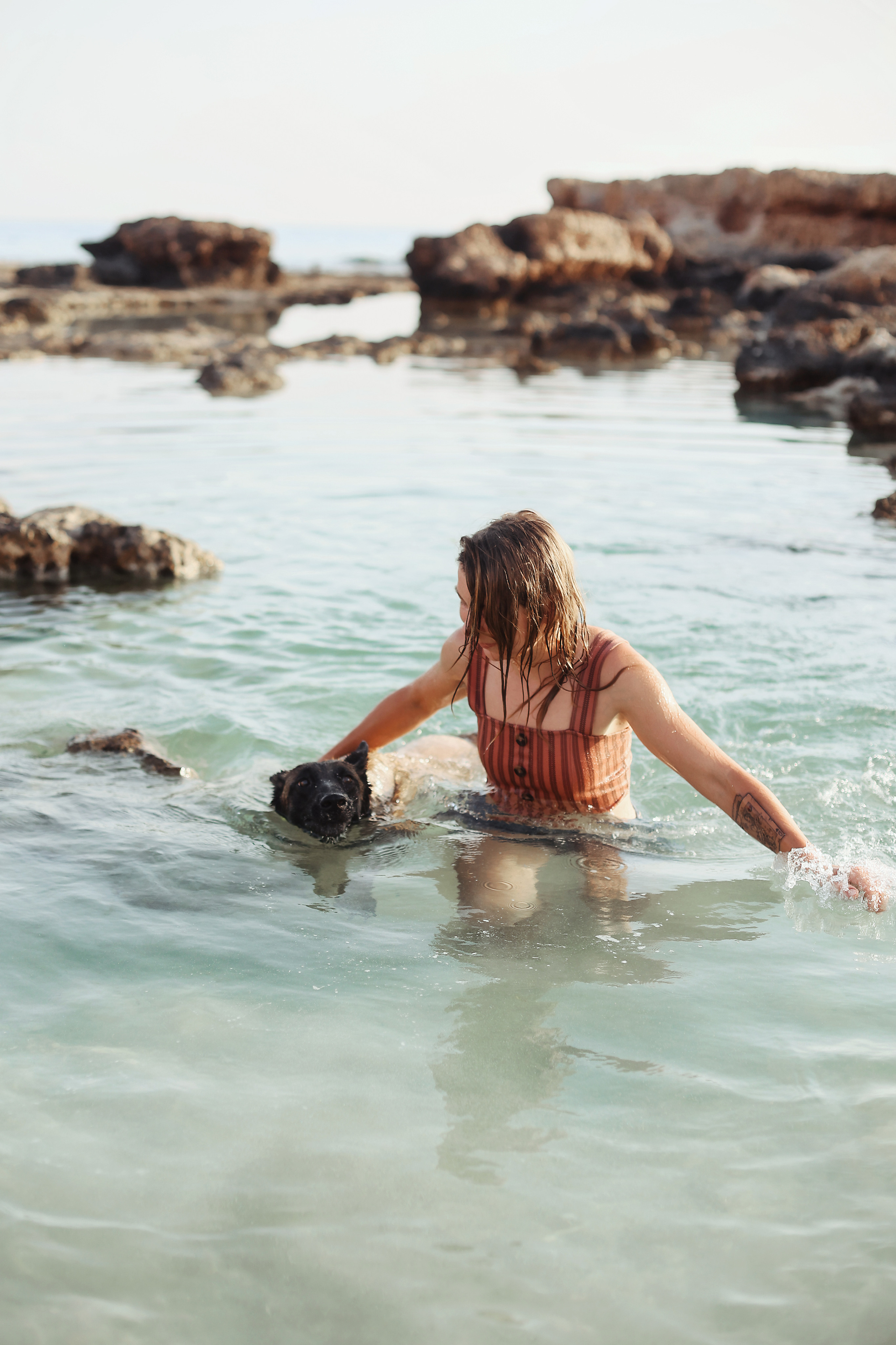 Photoshoot with a pet, Ayia Napa. May, 2022. Home