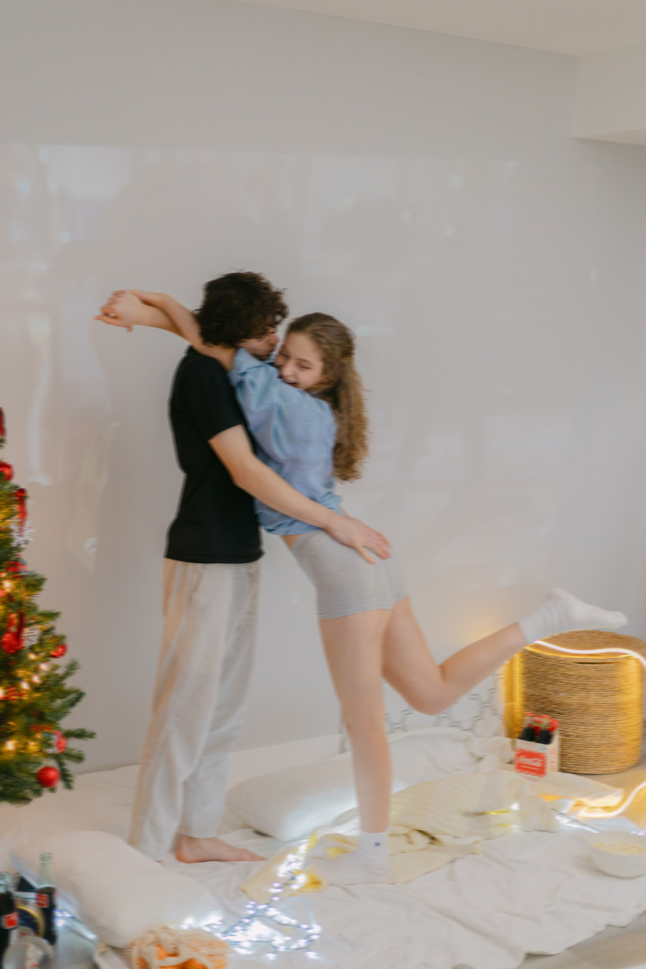 Christmas magic together. Home