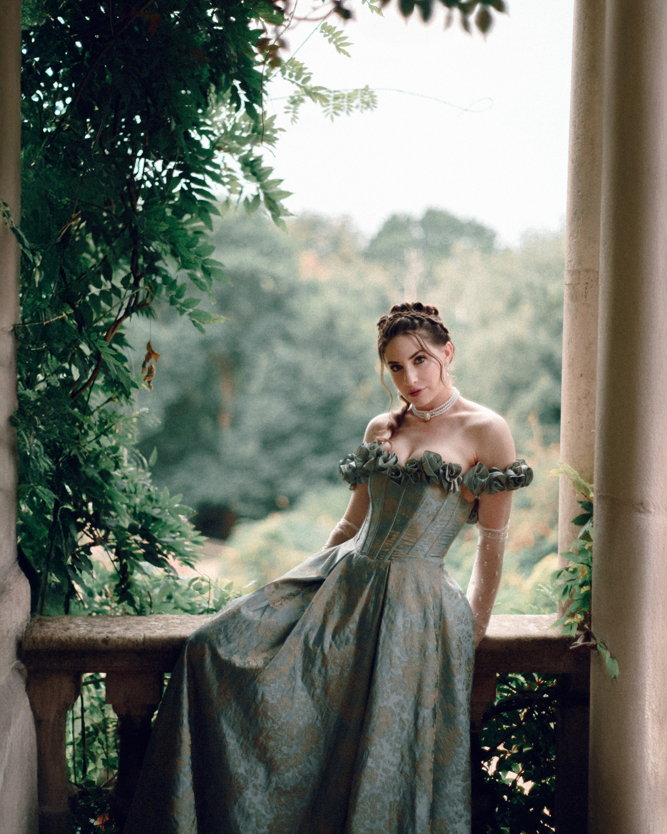 Outlander Inspired Photoshoot in an Overgrown Garden. Moth & Moss Photography