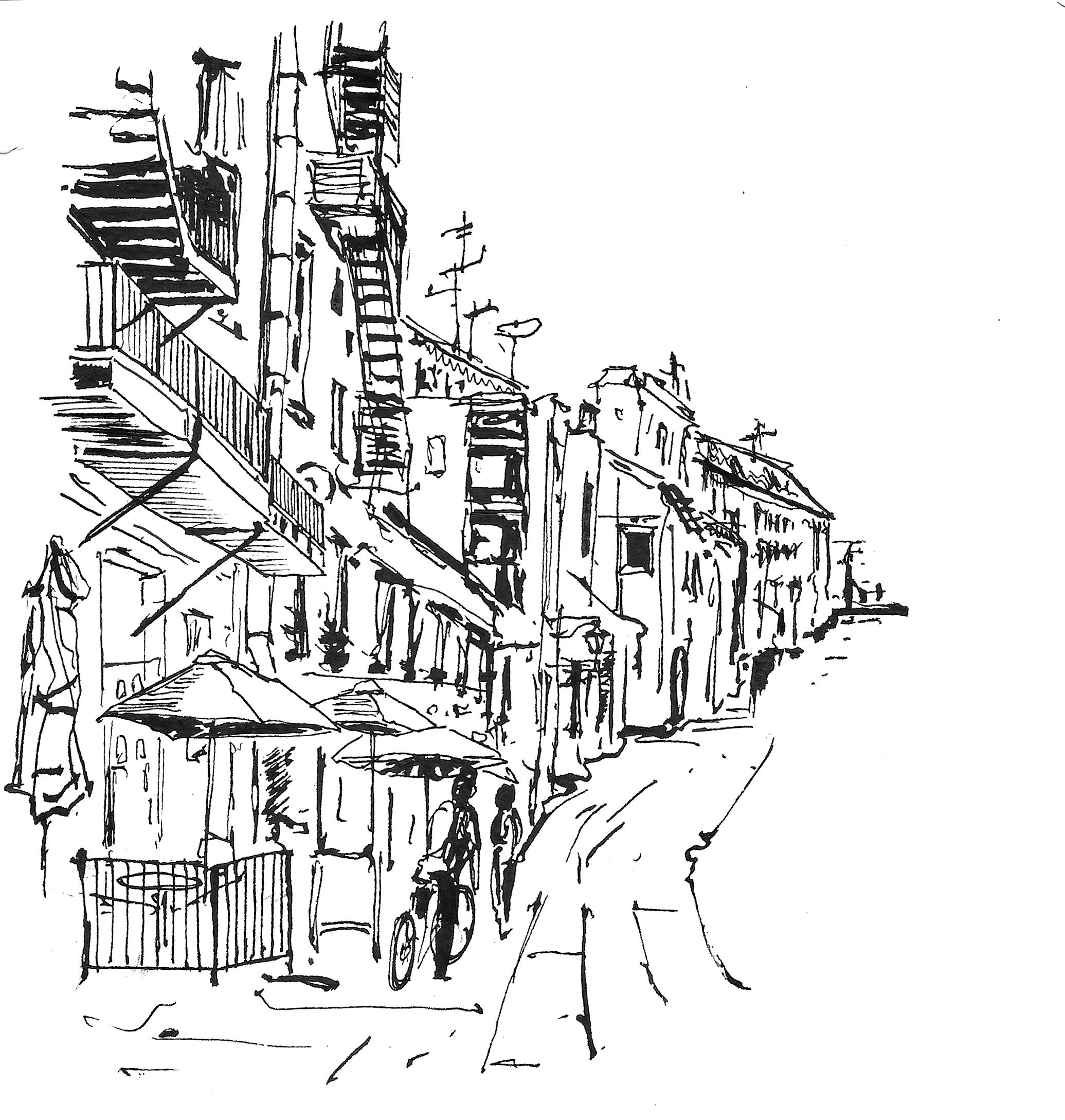 Urban views. Angelina Sorokopud. Artist in Strasbourg