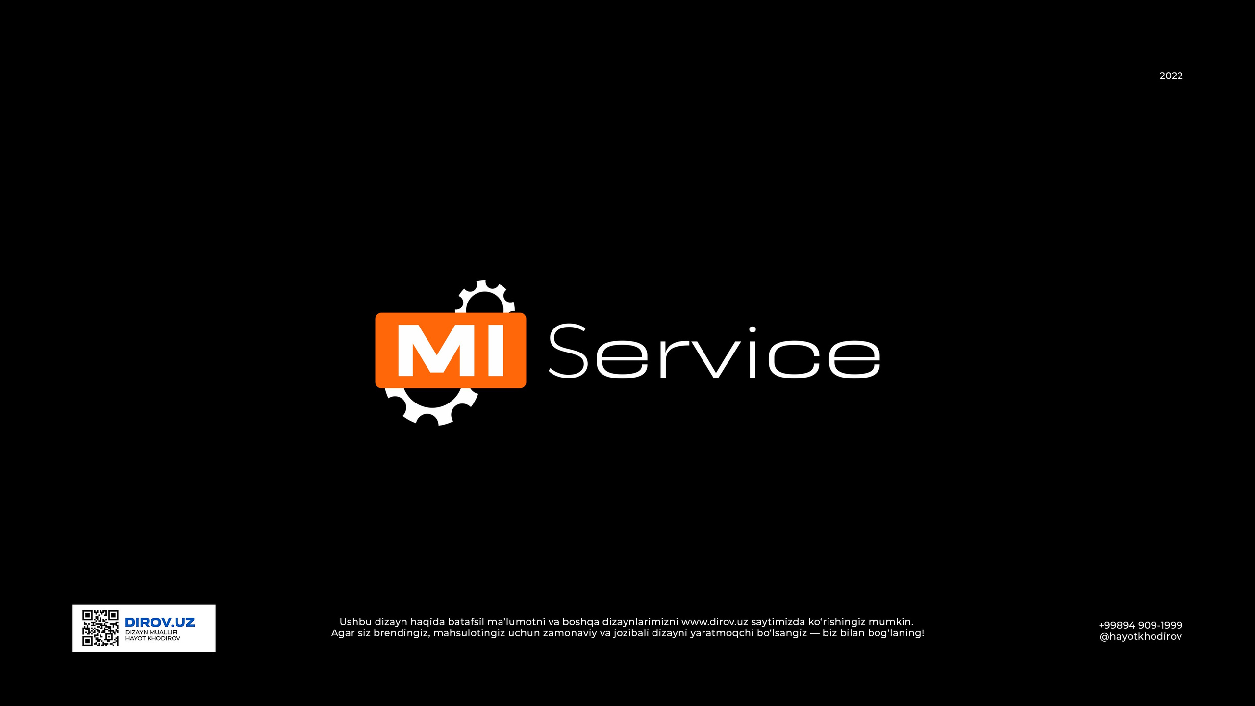Mi Service  — Logotip. Dirov — Hayot Khodirov
