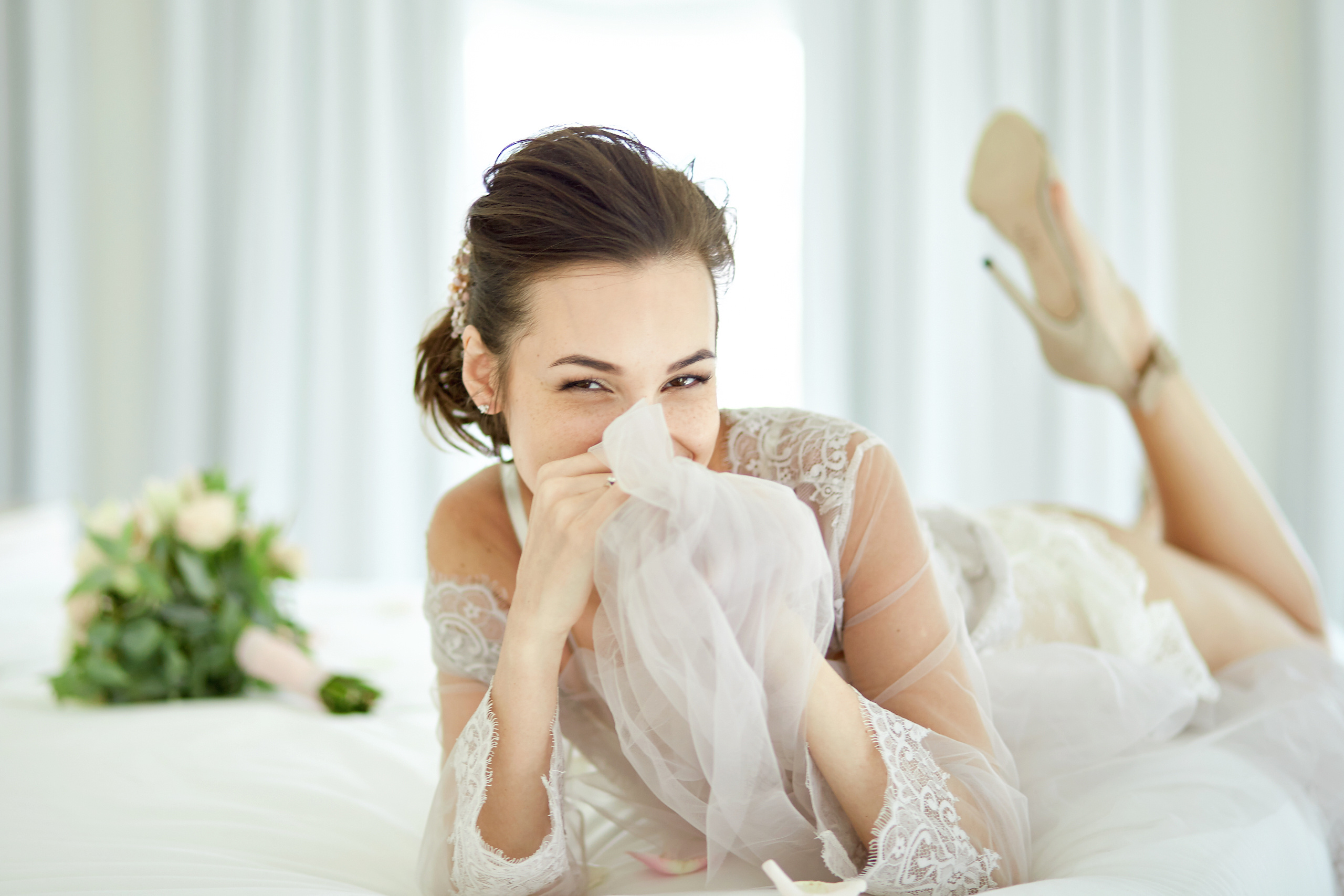 Yulya, morning Bride. Destination photographer in Barcelona, Spain, Europe, Worldwide - Andr