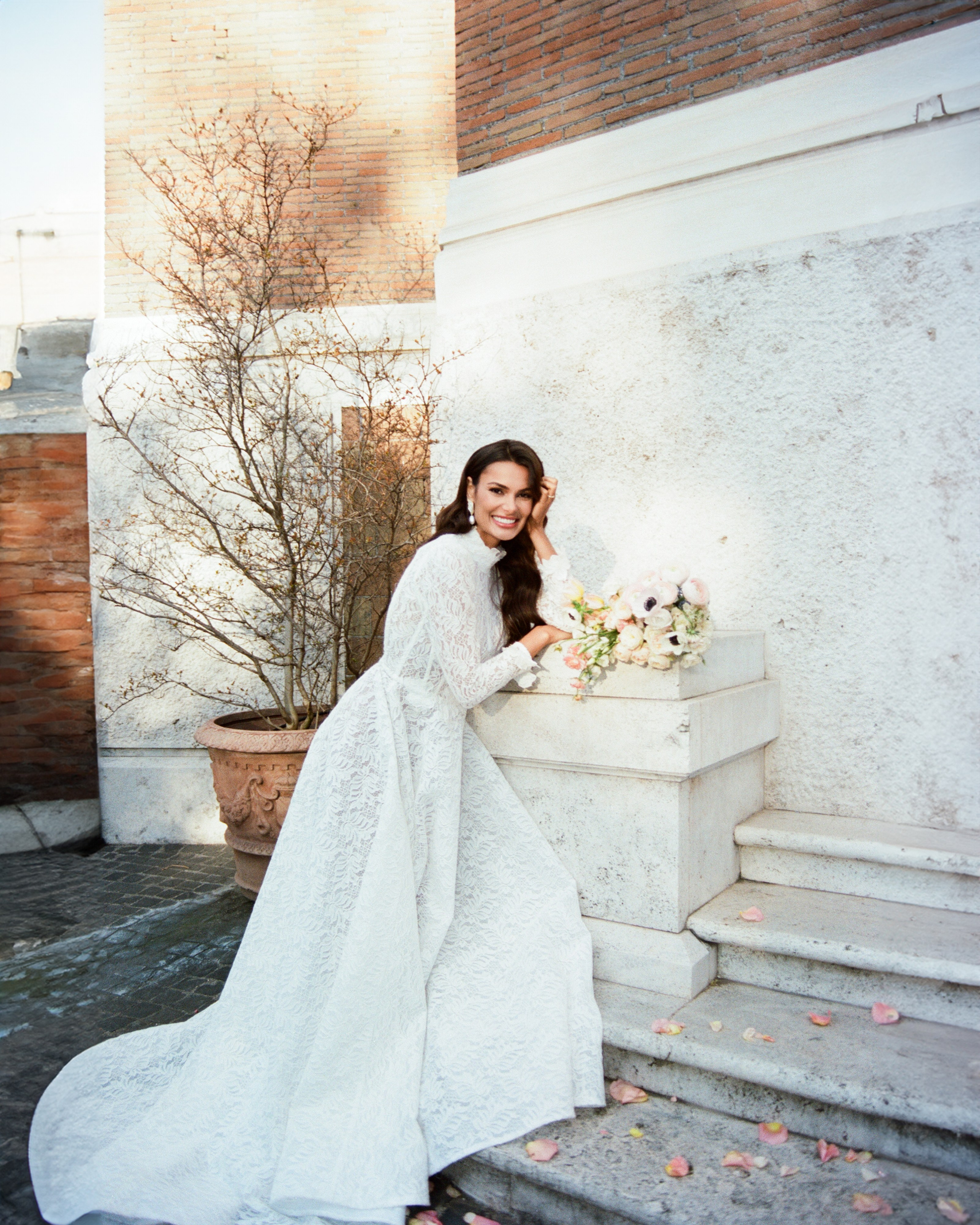 Celebrate love in the heart of Rome with a stunning wedding photoshoot at Villa Clara. Shot on Kodak Portra 400 film