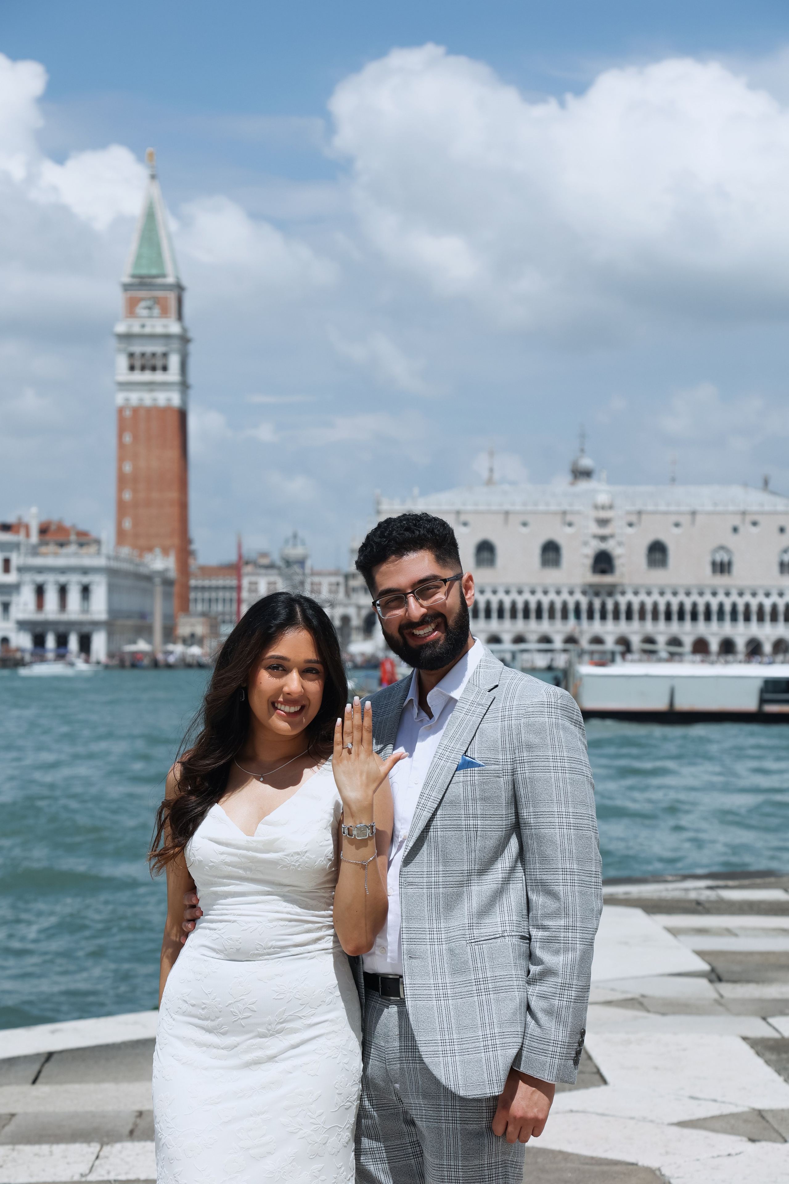 Engagement photo shoot in Venice