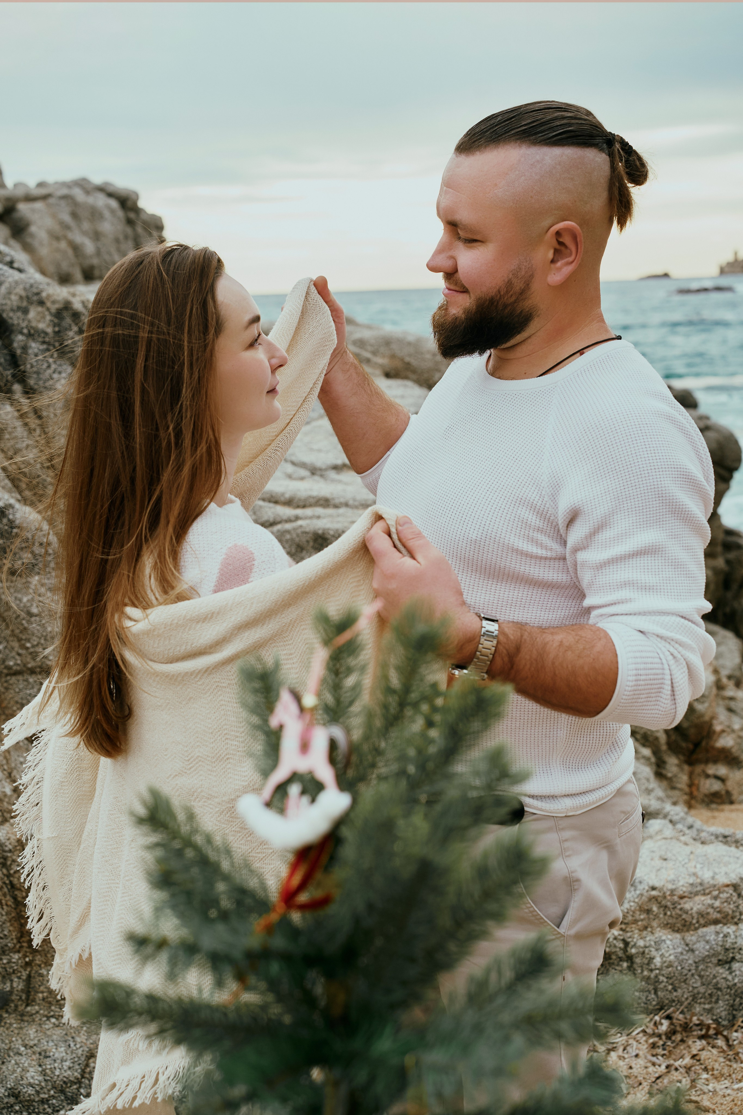 Рождество на пляже. Большая семья. Фотограф в Барселоне Жанна Захарченко