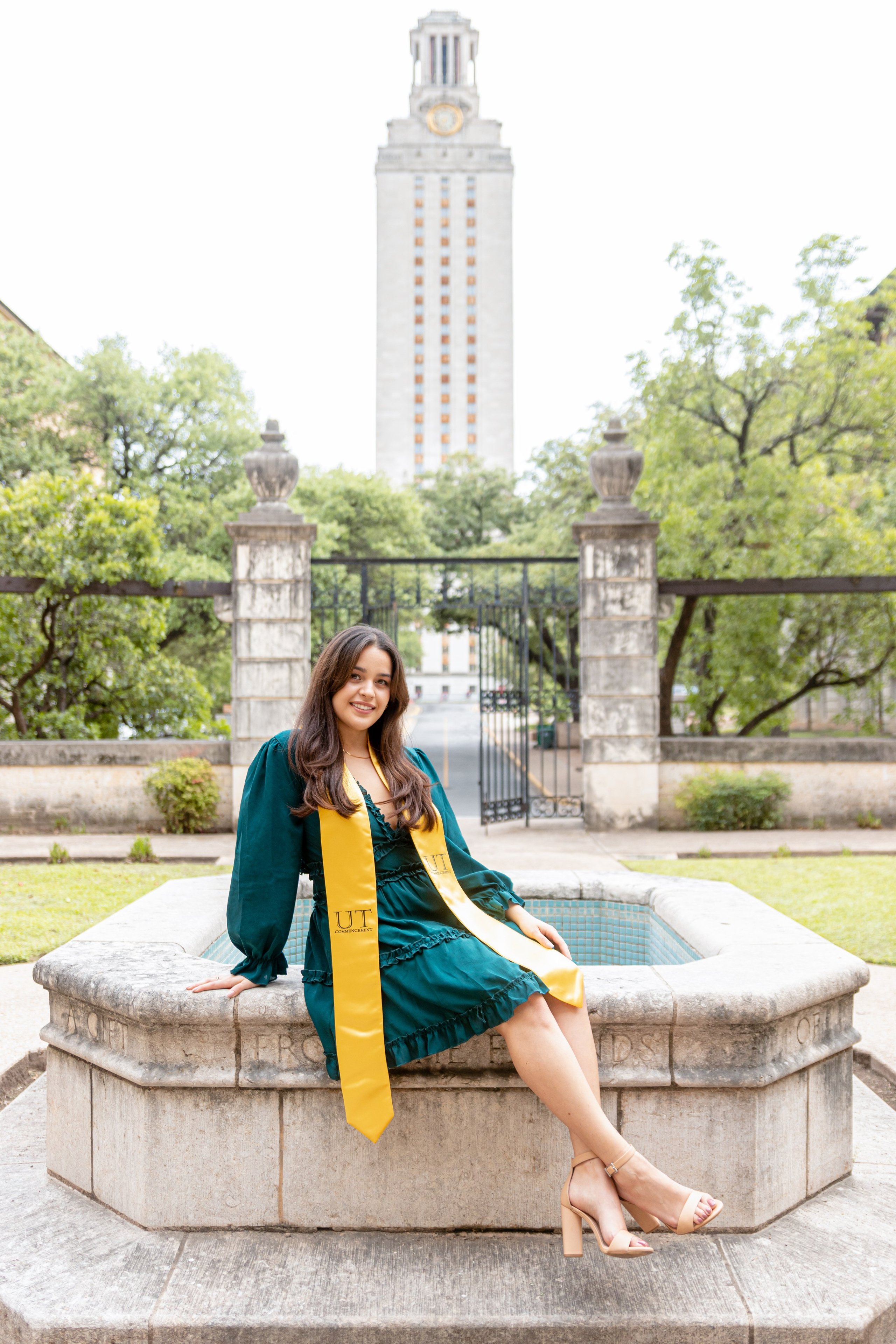 Monica’s graduation photoshoot at the University of Texas Austin