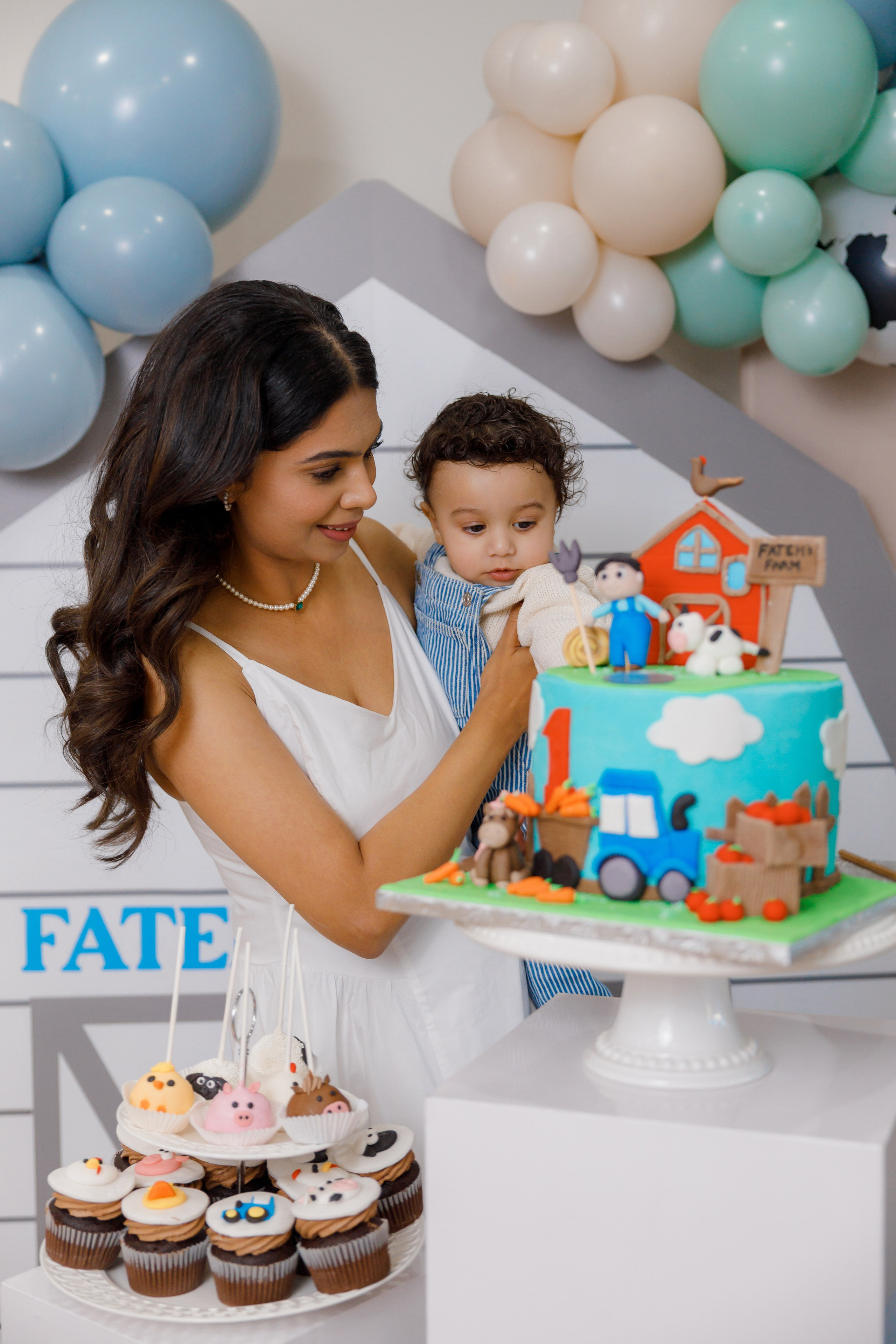 Fateh’s 1st birthday. Home