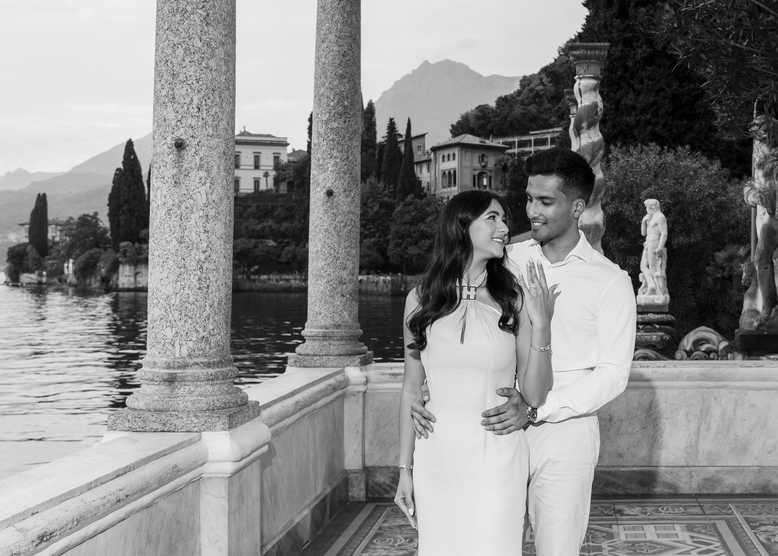 Villa Monastero Secret Proposal. Proposal Photographer in Lake Como