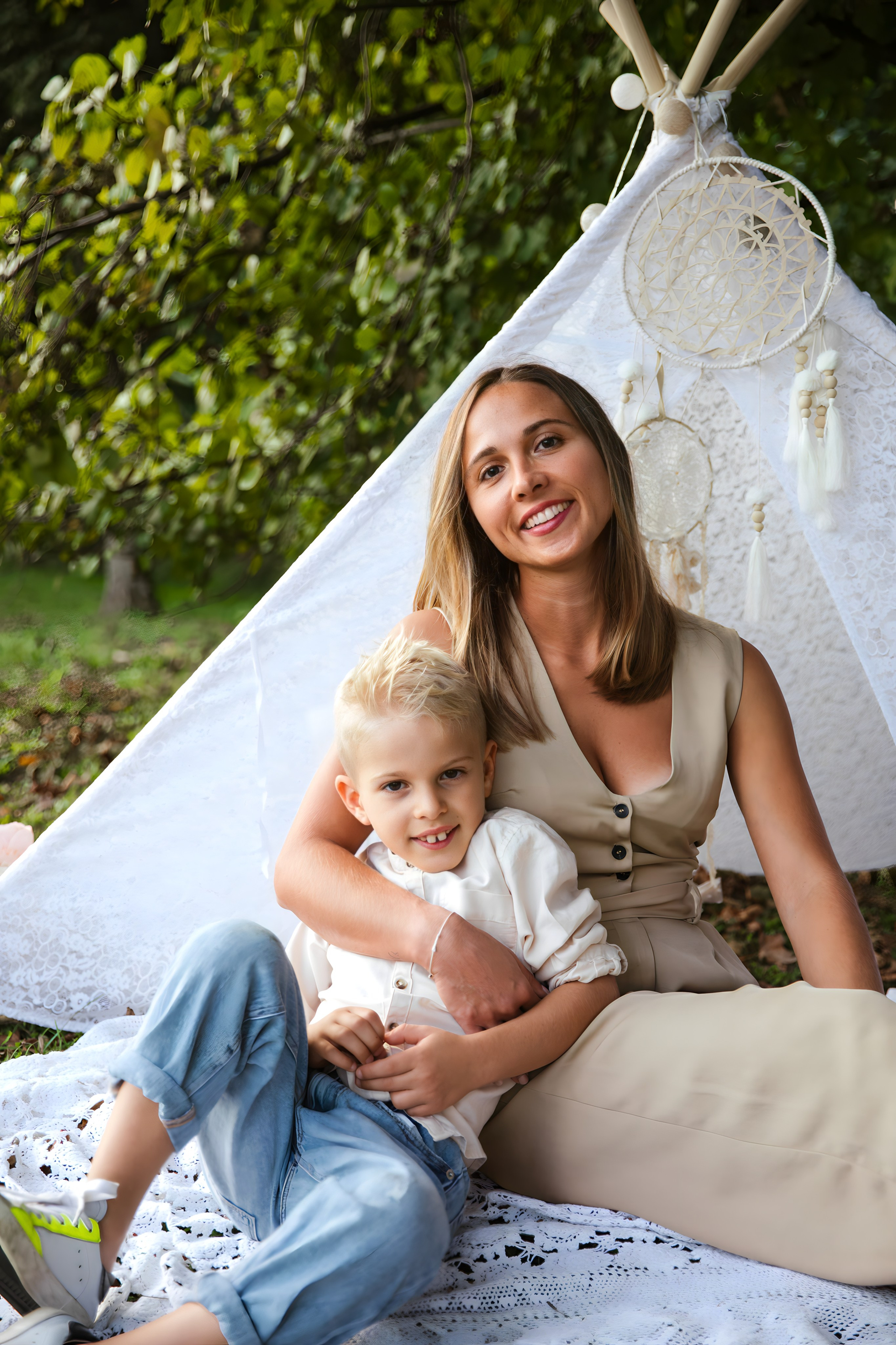 Maggie e la sua bellissima famiglia. Luci e Capricci Photography