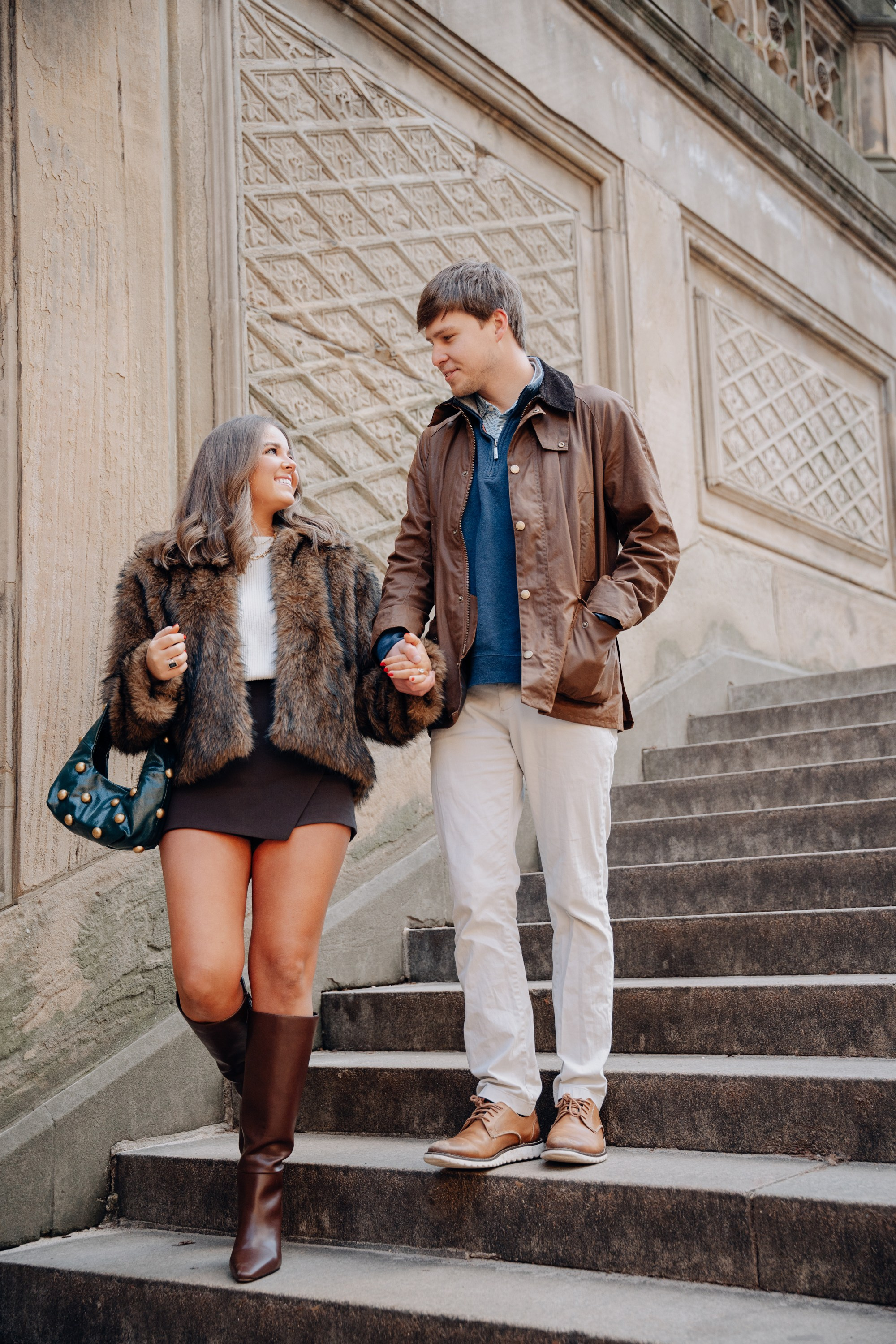 Proposal shoot in Central Park. Portrait and wedding photographer in New York