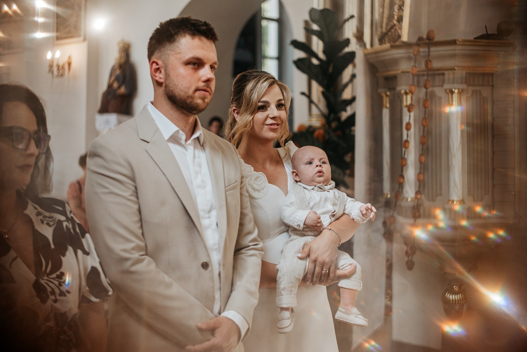 Chrzest Św. Jasia. Dominika Strachacka Fotografia | Fotograf ślubny i rodzinny Opole Lubelskie Lublin