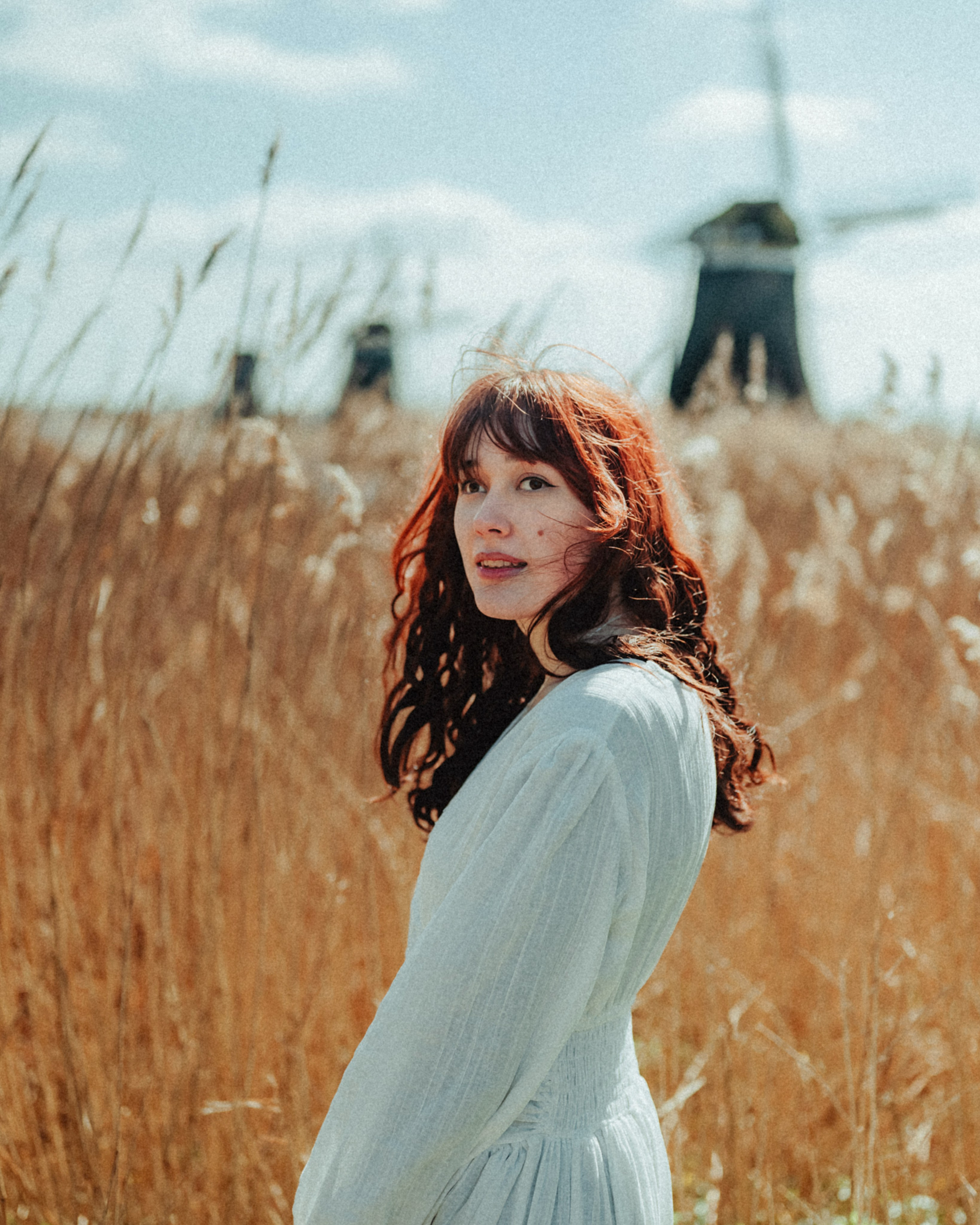 Outdoor Photoshoot with Windmills. Moth & Moss Photography