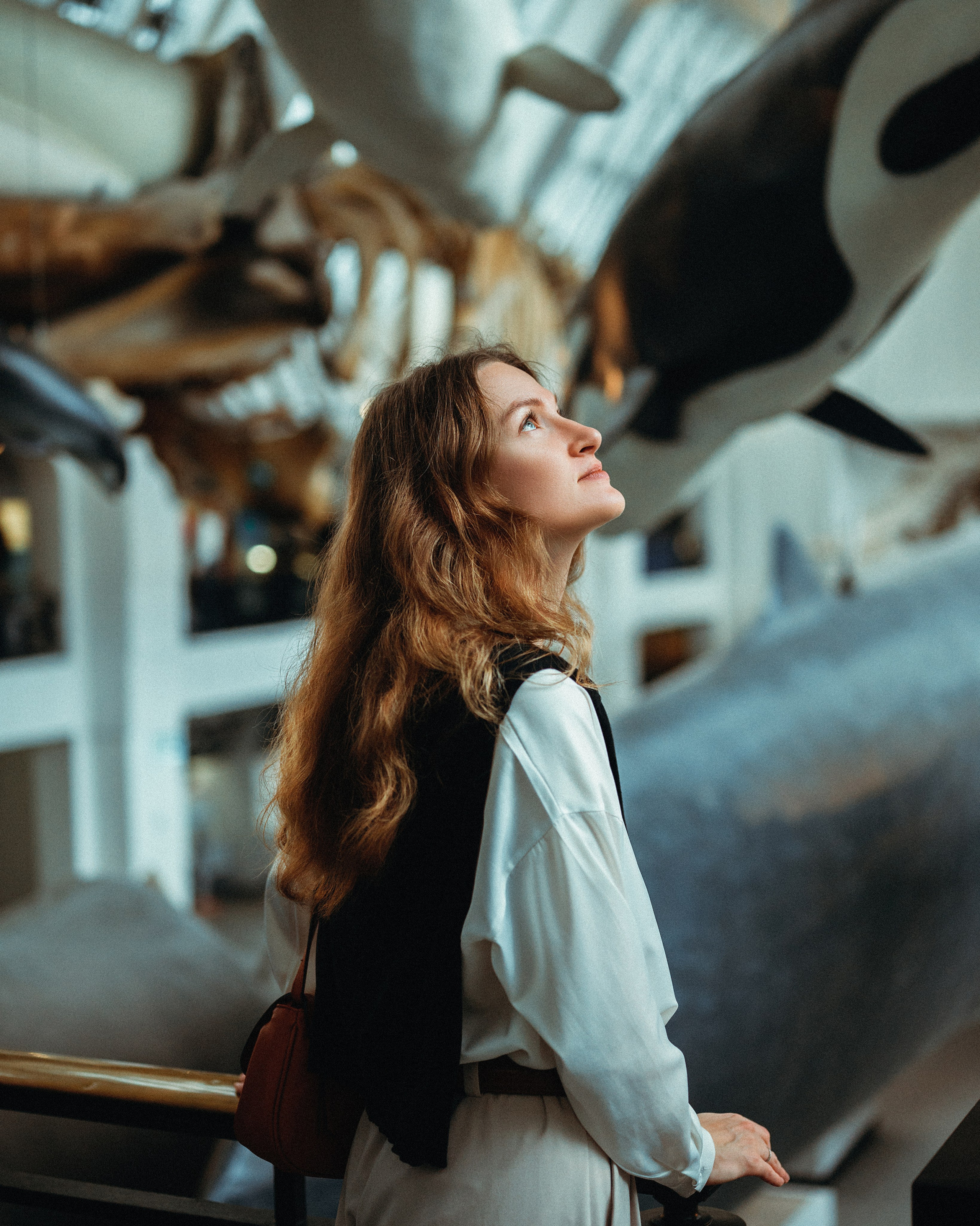 Natural History Museum photoshoot in Dark Academia style. Moth & Moss Photography