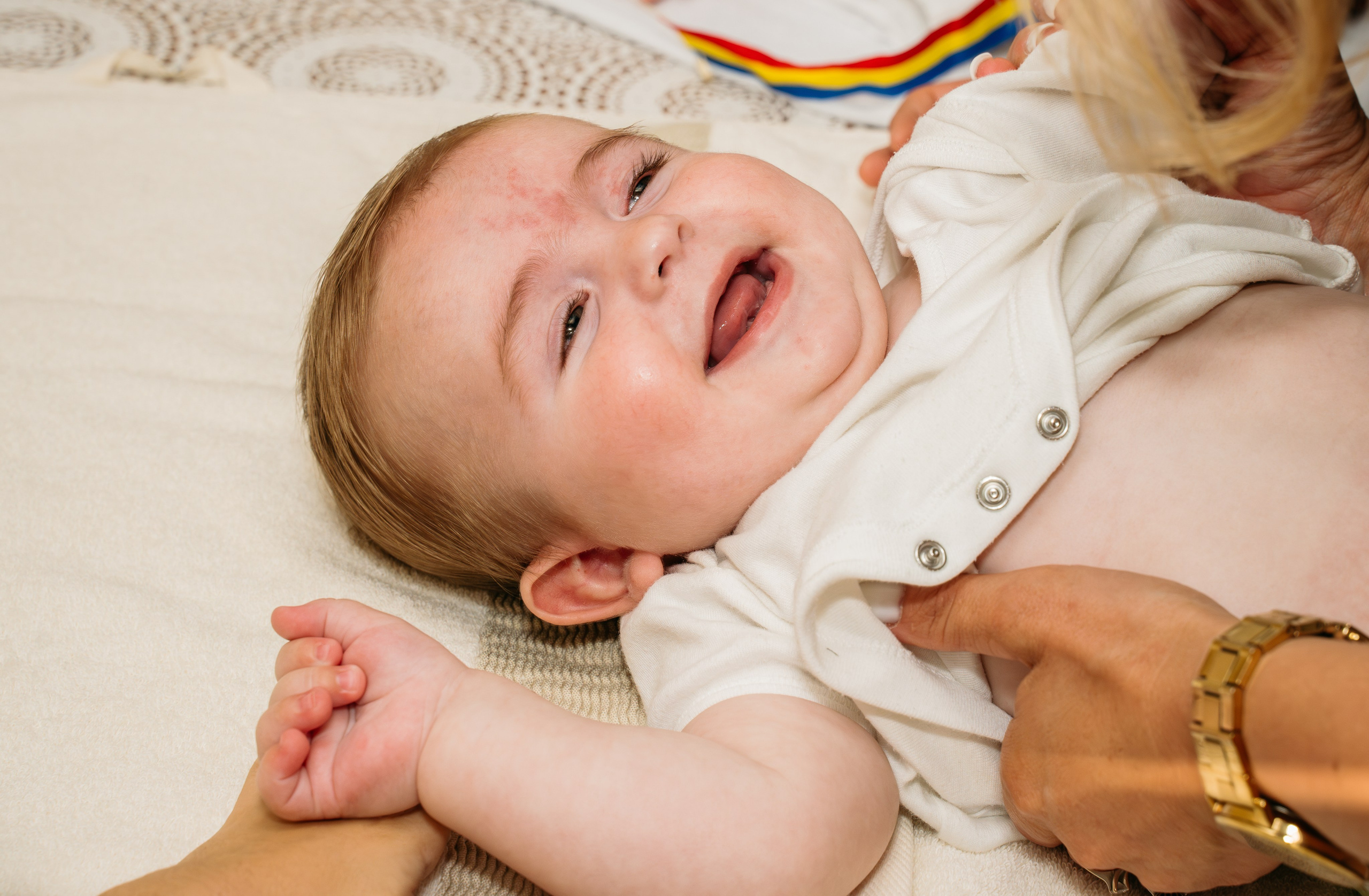 Battesimo di Aaron nella chiesa diVillafranca a Verona