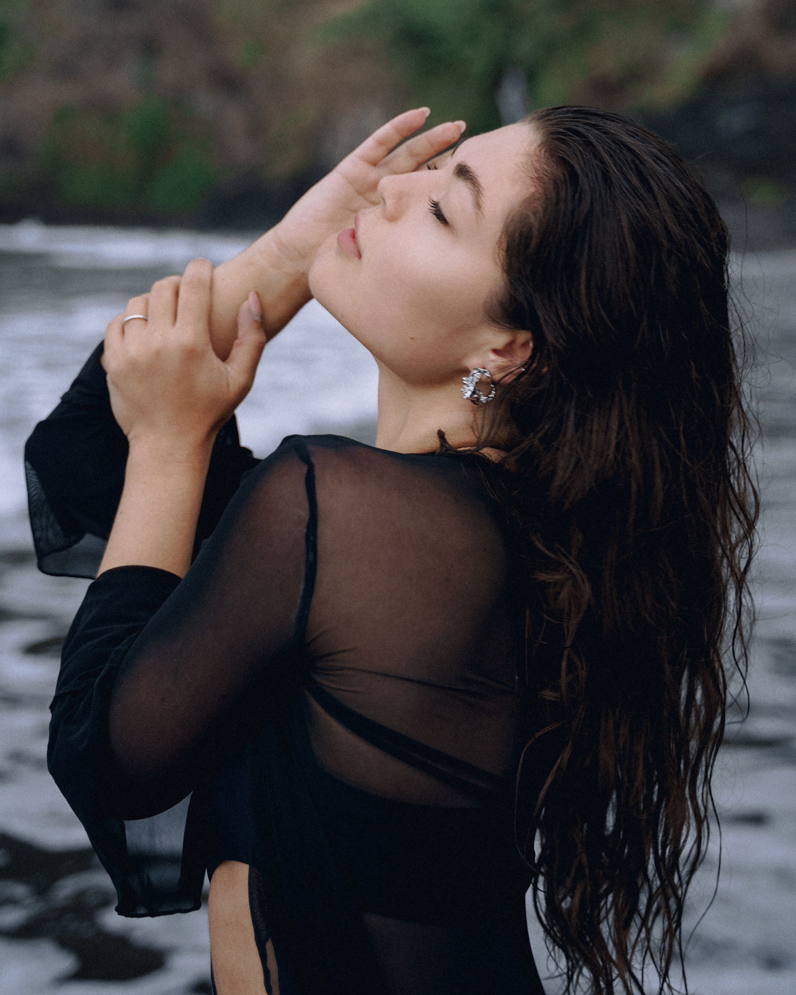 Daria — Seixal Beach Photoshoot in Misty Weather | Photographer Madeira. Your photographer in Madeira