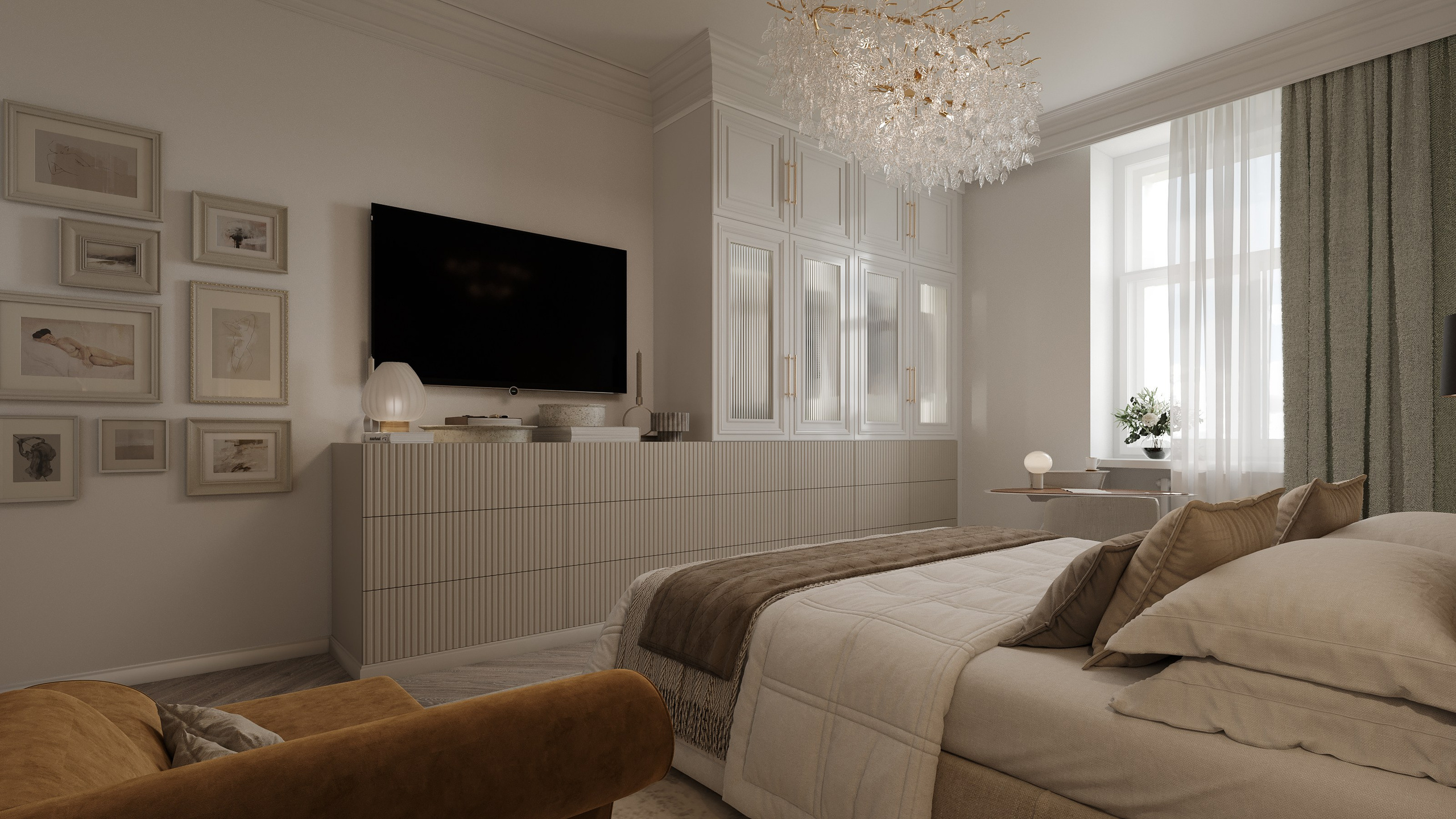 Hlavní ložnice. Filipenka architects