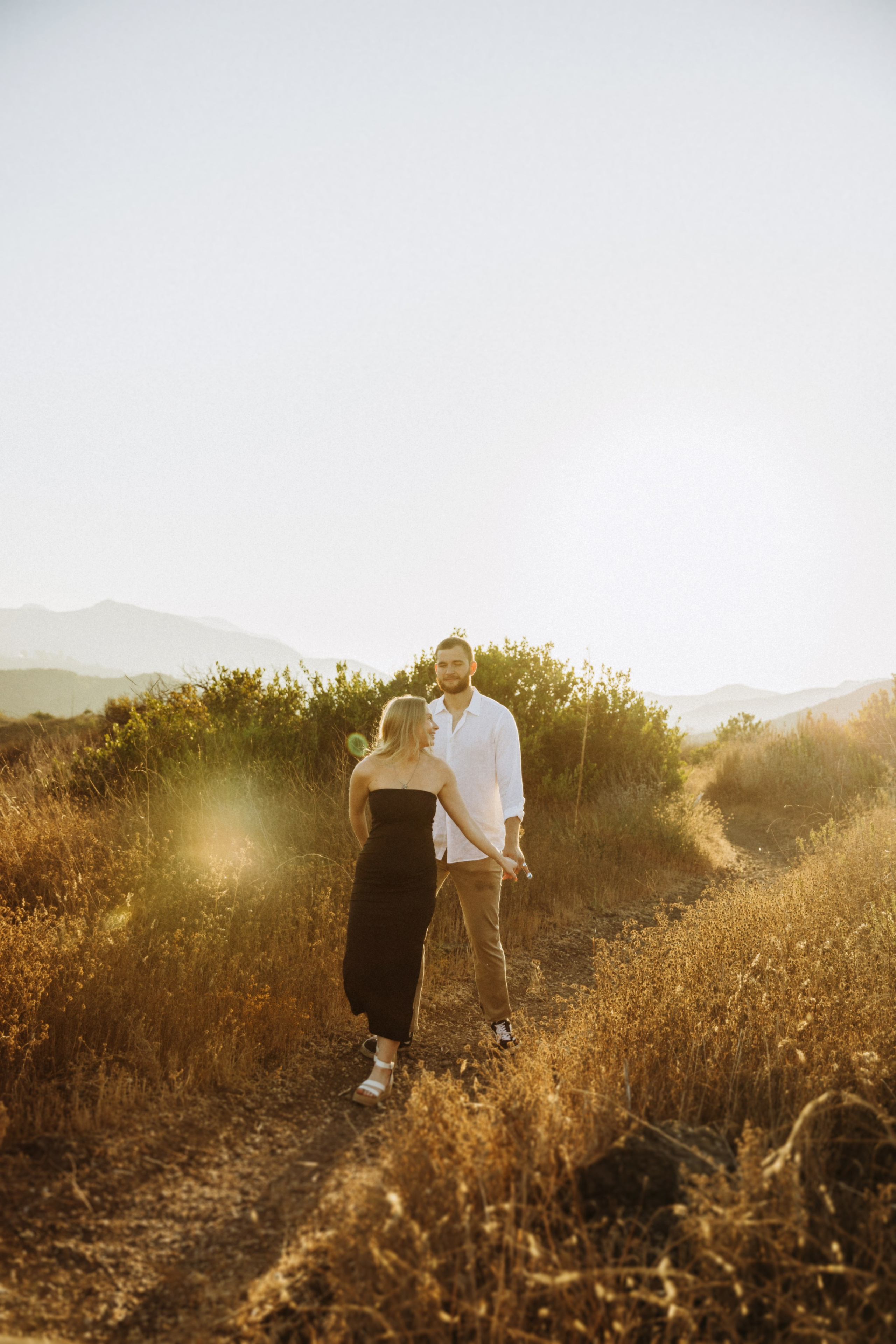 Anniversary Photoshoot at Sunset in a Scenic Field | Taya Frank. Southern California Family and Couple Photographer