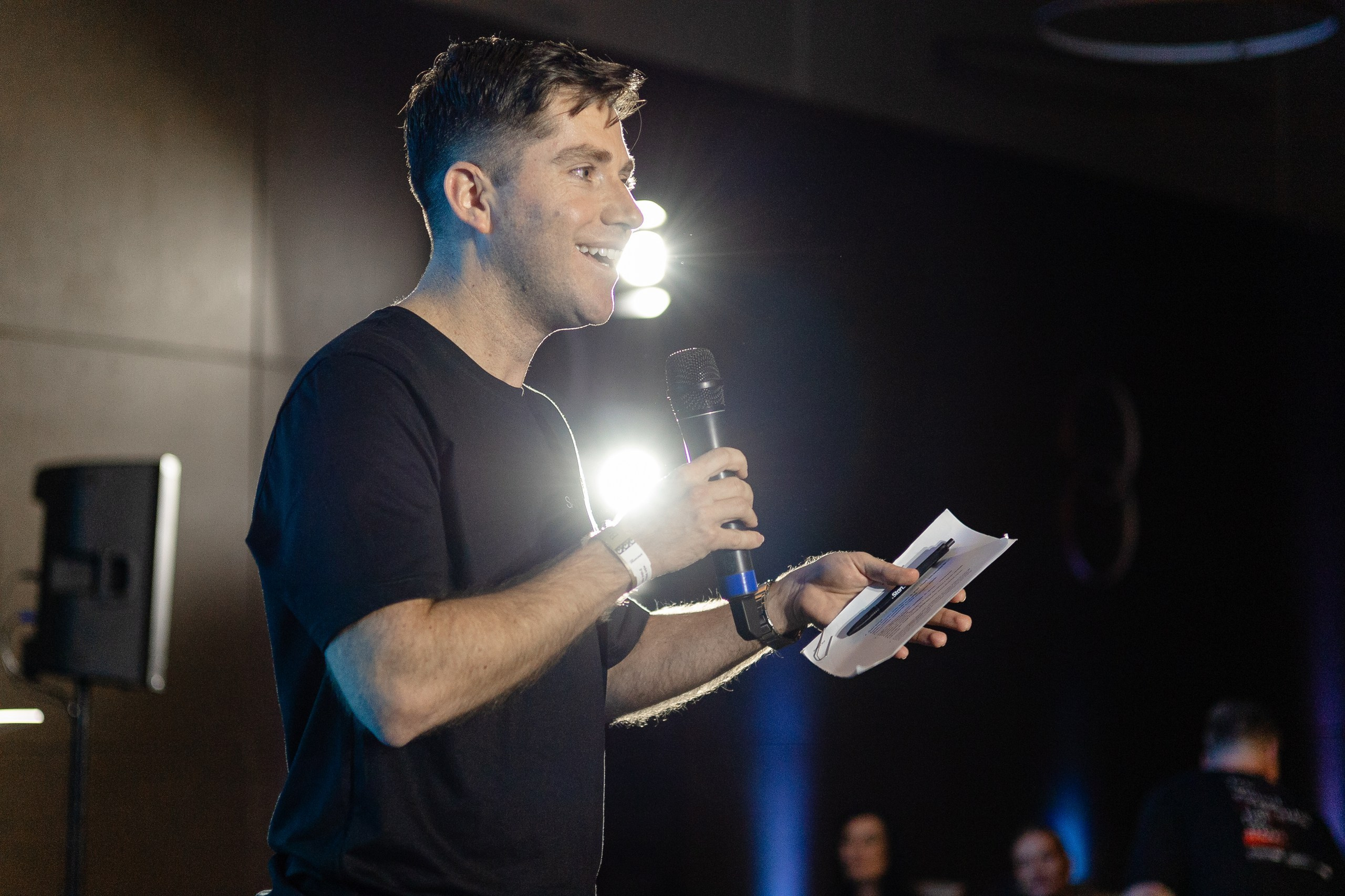 Evento corporativo Triveni Day com César Cielo em Itajaí